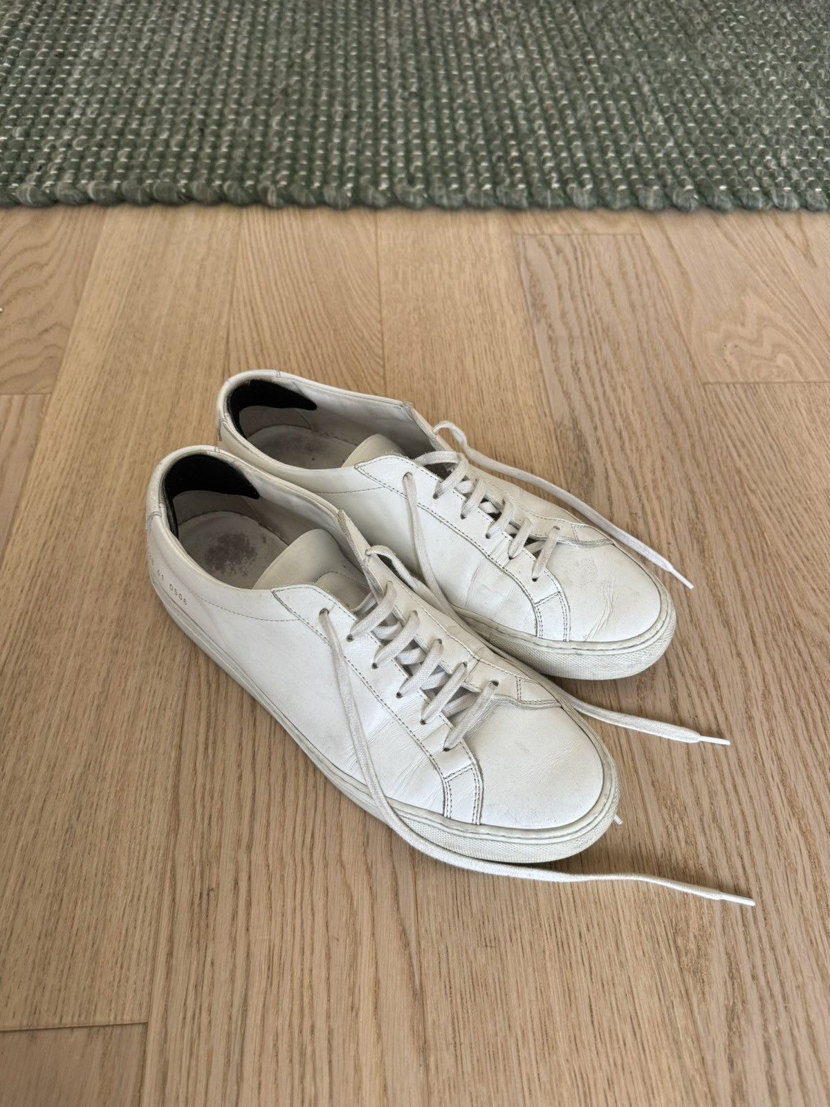 image of Common Projects Achilles Low White Shoes, Men's (Size 8)