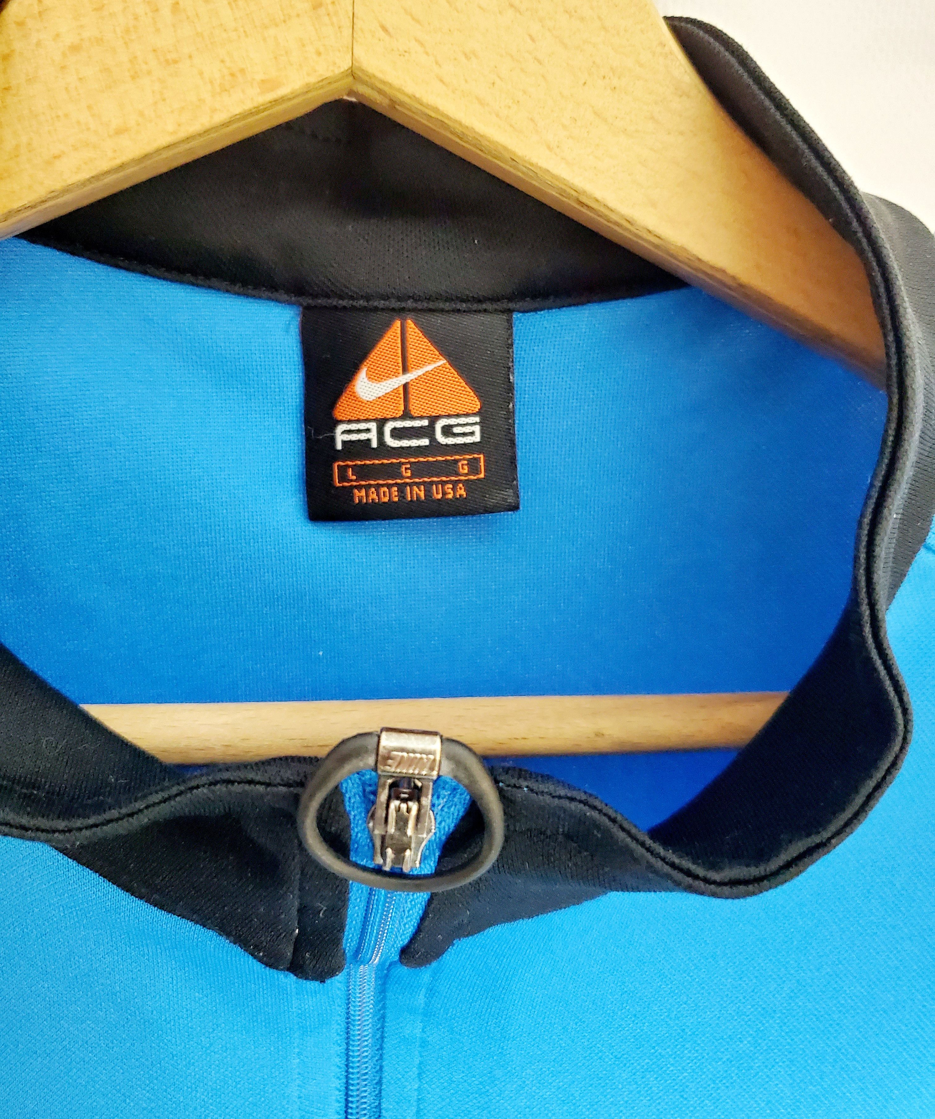 Nike × Vintage Vintage 90s Nike ACG 1/4 Zip Cycling Jersey size Lq Size US L / EU 52-54 / 3 - 3 Thumbnail