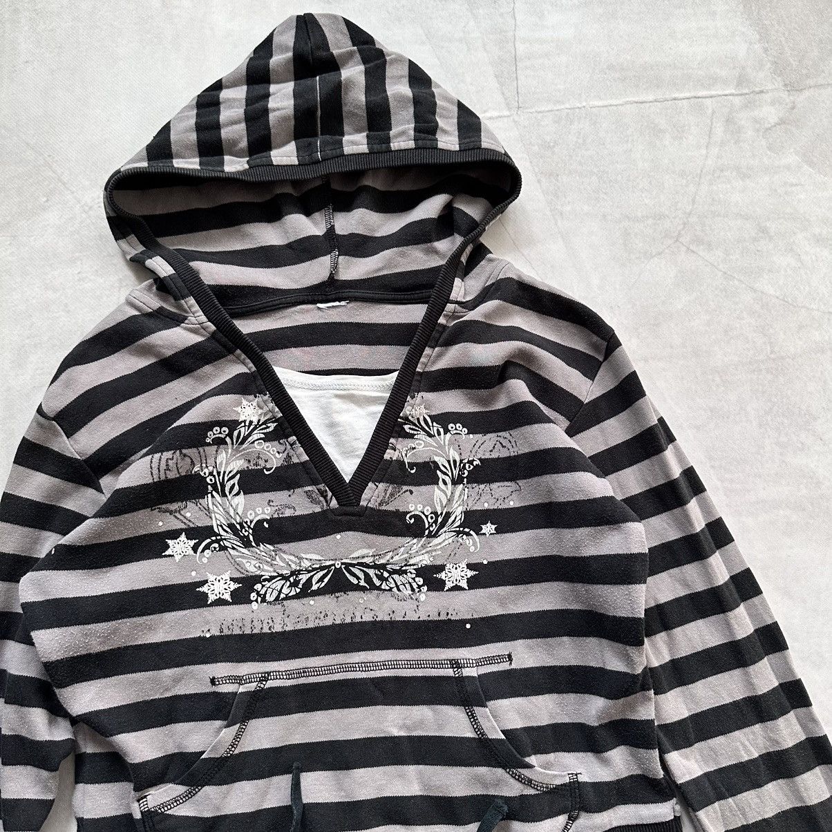 Hysteric Glamour Japan Striped Margiela Vibe Hoodie Hysteric Glamour Style Size S / US 4 / IT 40 - 2 Thumbnail
