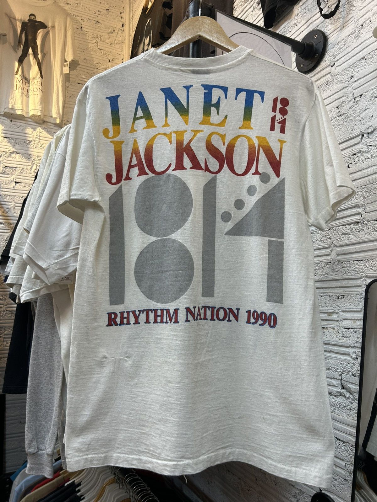 Band Tees Janet Jackson Vintage T Shirt 90’ Size US L / EU 52-54 / 3 - 5 Thumbnail