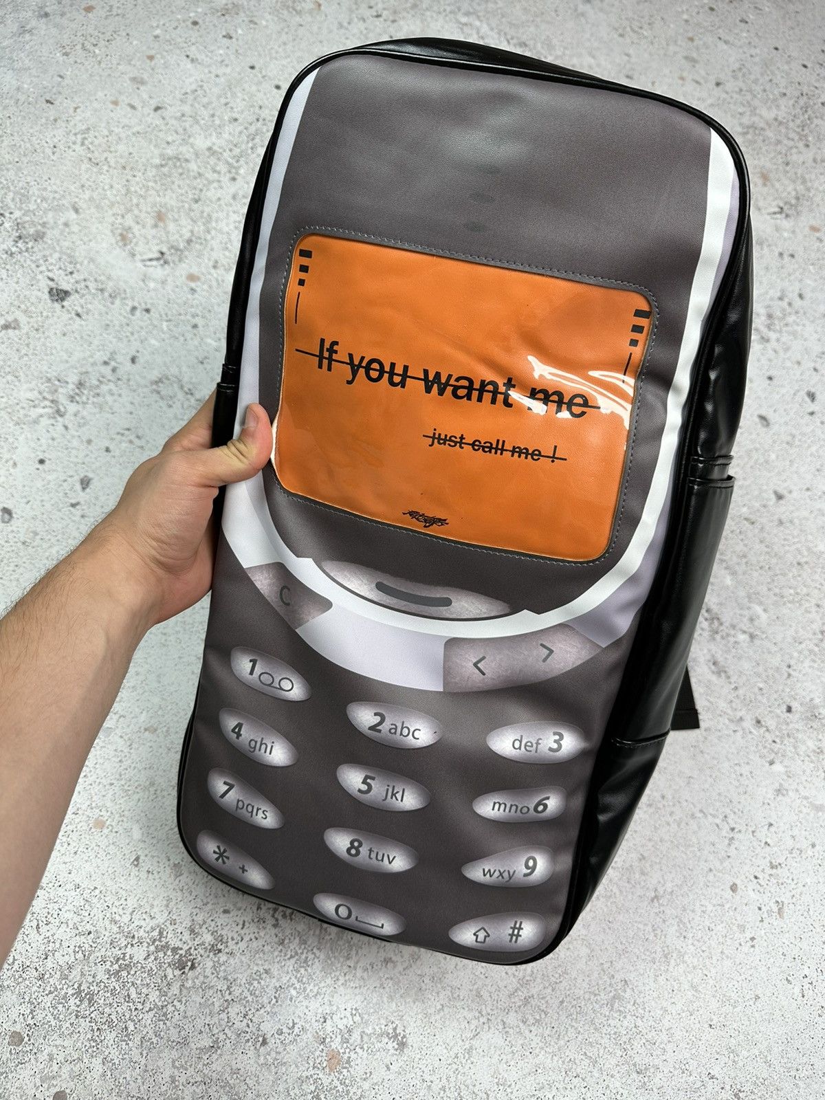 If Six Was Nine Mobile Phone Backpack bag “If you want me just call me” Size ONE SIZE - 6 Thumbnail