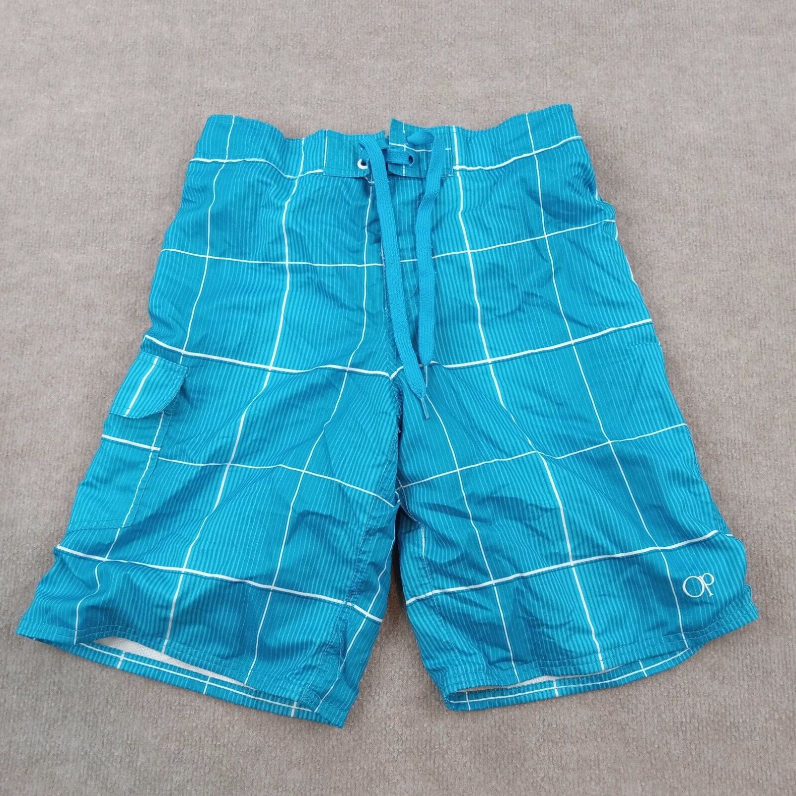 Ocean Pacific Ocean Pacific Swim Trunks Mens Small Blue Mesh Lined Pockets Casual Beach Surf Grailed