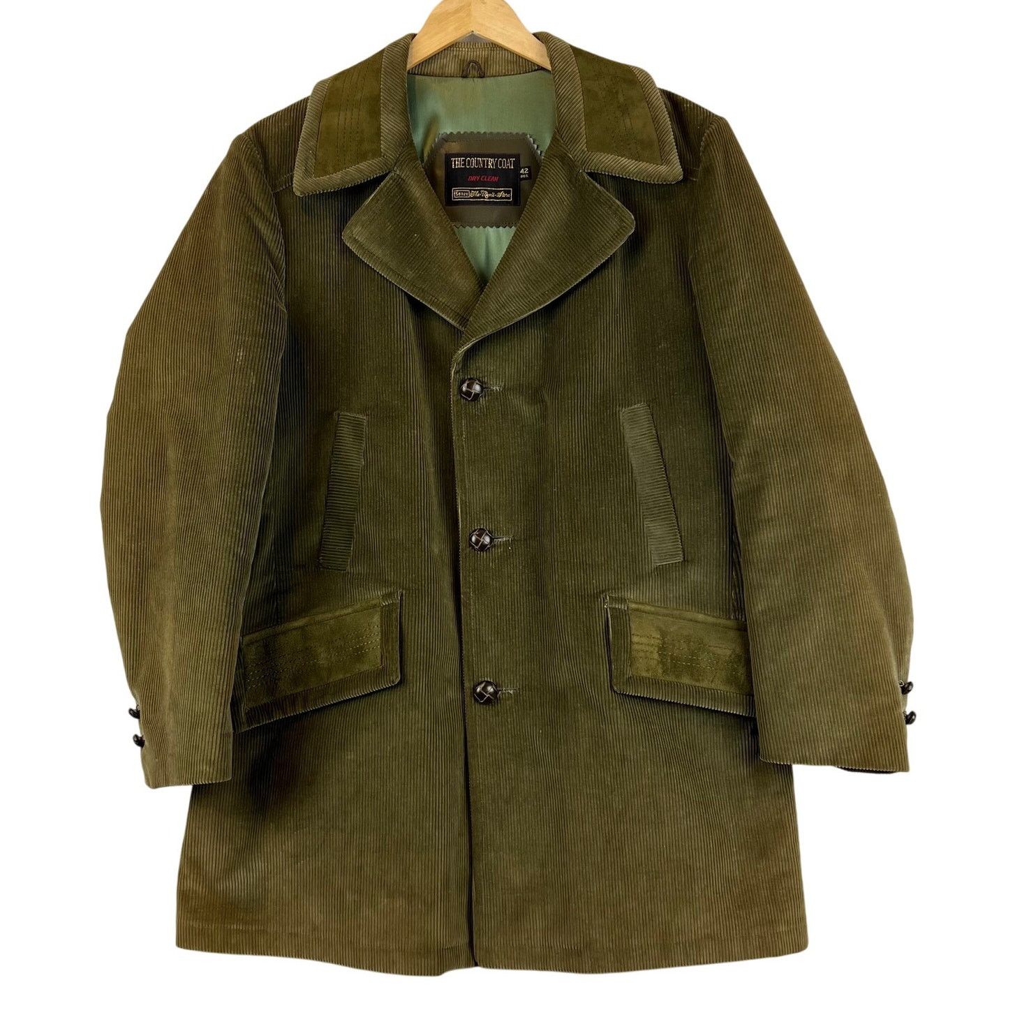 Sears VTG 1970s Sears The Country Coat Men 42 Reg Corduroy Jacket Size US M / EU 48-50 / 2 - 1 Thumbnail