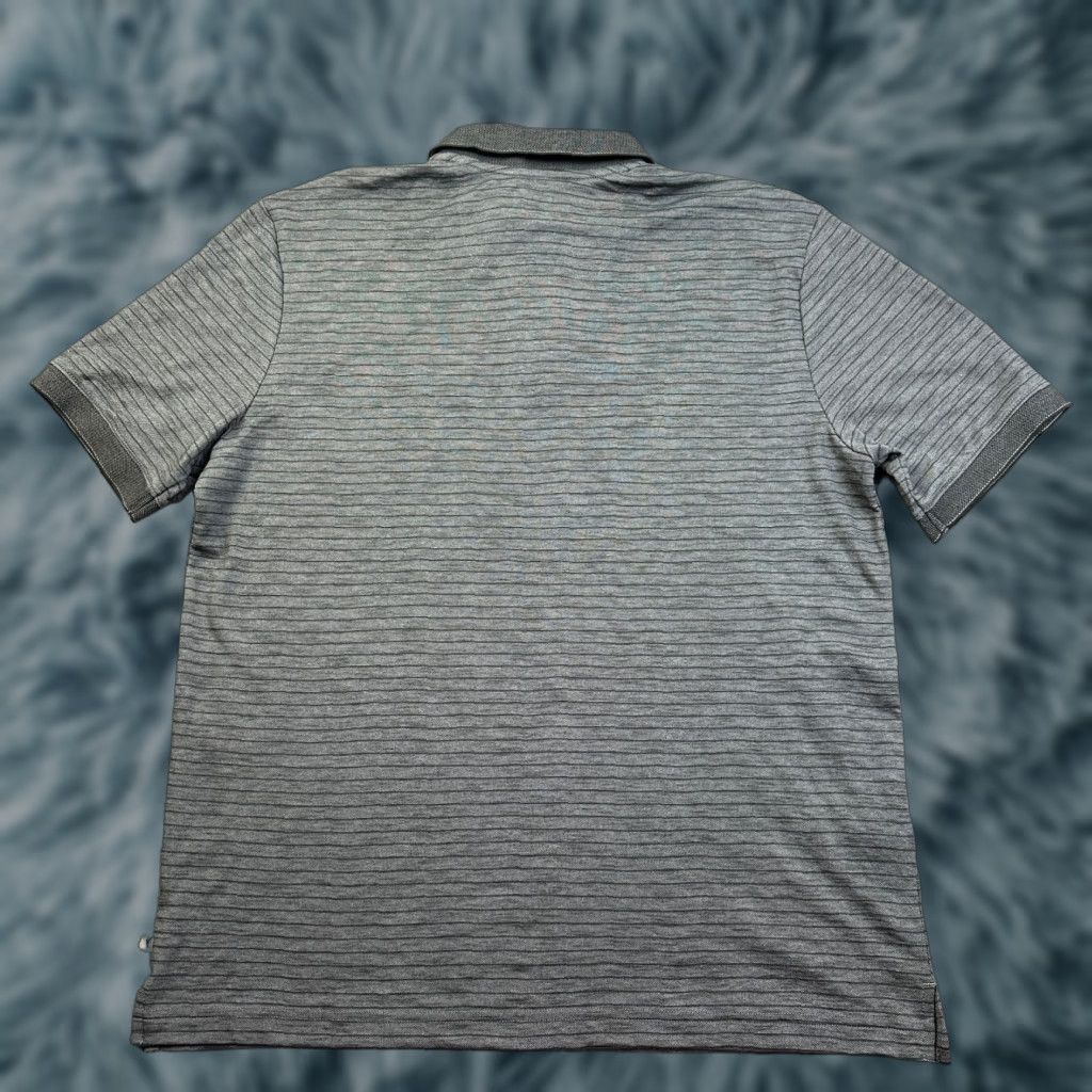 Tommy Bahama Tommy Bahama Polo Shirt Medium Gray Striped Casual Marlin Mens Size US M / EU 48-50 / 2 - 1 Thumbnail