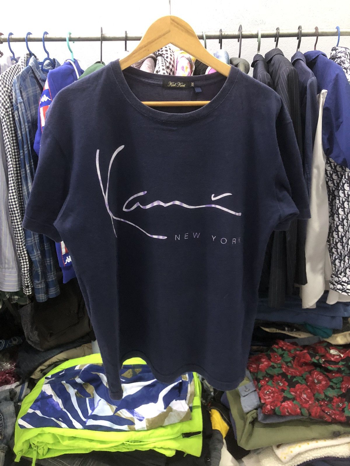 Karl Kani × Rap Tees × Vintage Vintage Karl Kani Homme Signature logo Shirt Size US L / EU 52-54 / 3 - 1 Thumbnail