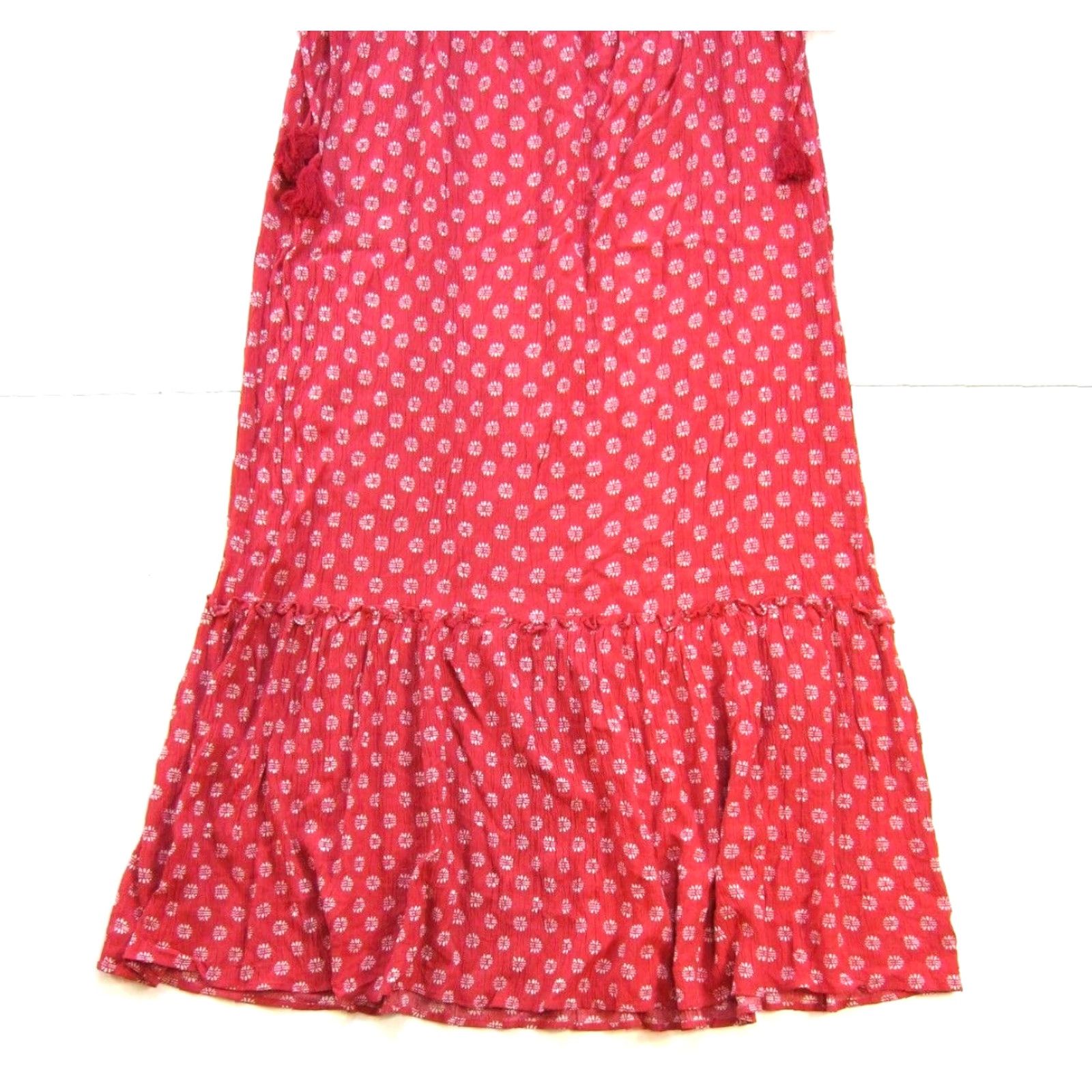 Vintage VINTAGE 1. State Rayon Pink White Polka Dot Off Shoulder Long Maxi Dress Large Size L / US 10 / IT 46 - 6 Thumbnail
