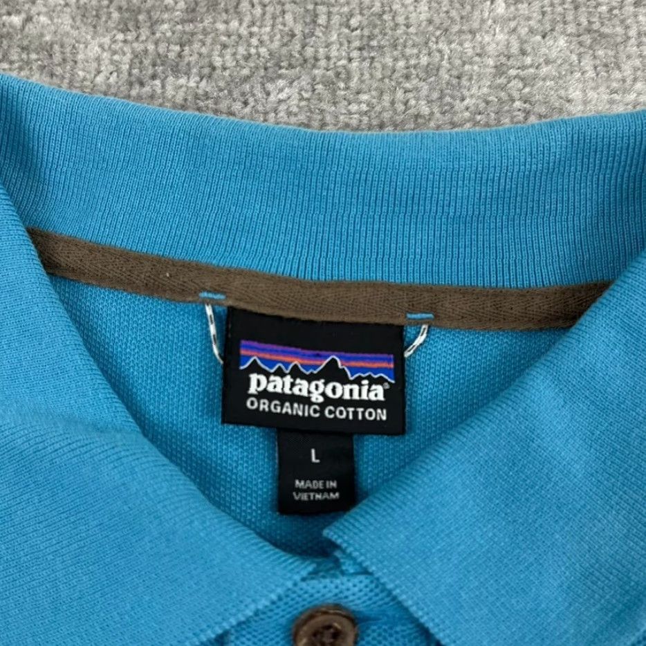 Patagonia PATAGONIA Polo Shirt Mens Large Blue Organic Cotton Hiking Casual Short Sleeve Polo Shirt Mens Large Blue Organic Cotton Hiking Casual Short Sleeve Size US L / EU 52-54 / 3 - 3 Thumbnail