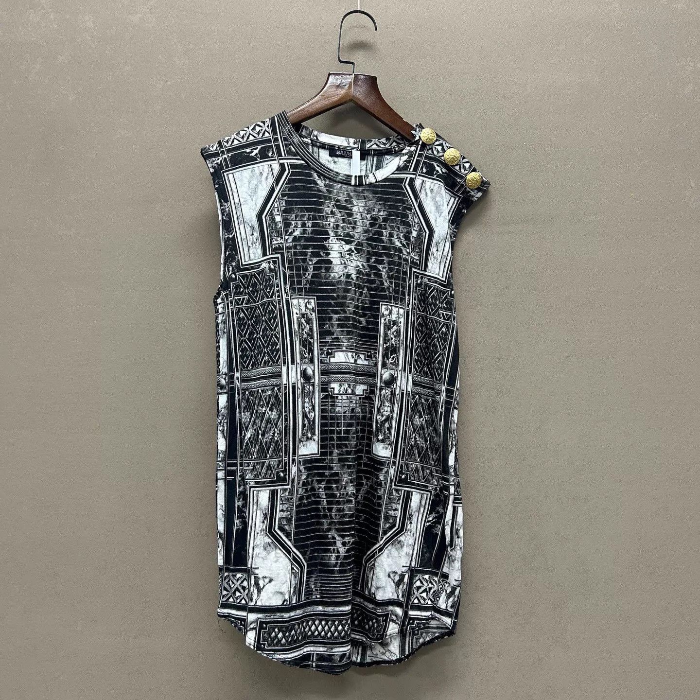 Balmain Balmain Court Style Cami Dress 99 New 40 ys000841 Size S / US 4 / IT 40 - 1 Thumbnail