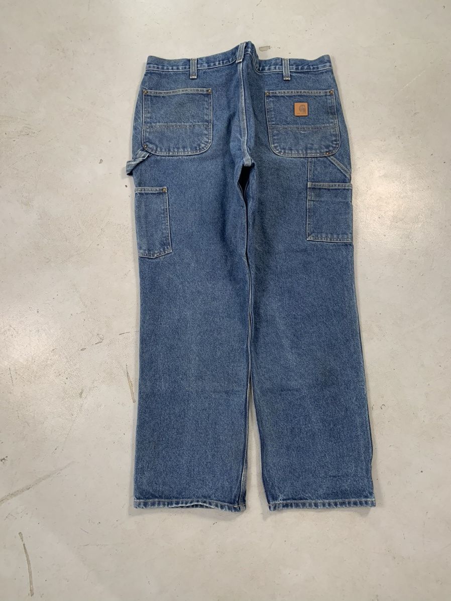 Carhartt Vintage Carhartt B73 DST distressed double knee denim Size US 42 / EU 58 - 2 Thumbnail