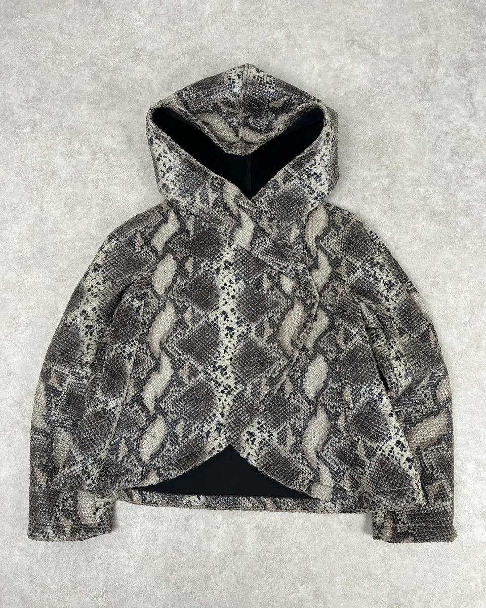 Giorgio Armani AW2014 Giorgio Armani Python Snakeskin Effect Light Hood Jacket Size S / US 4 / IT 40 - 1 Thumbnail