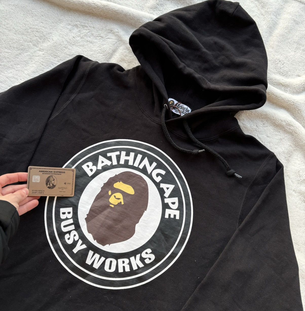 Bape Bape Busy Works Circle Logo Hoodie Size US L / EU 52-54 / 3 - 2 Thumbnail