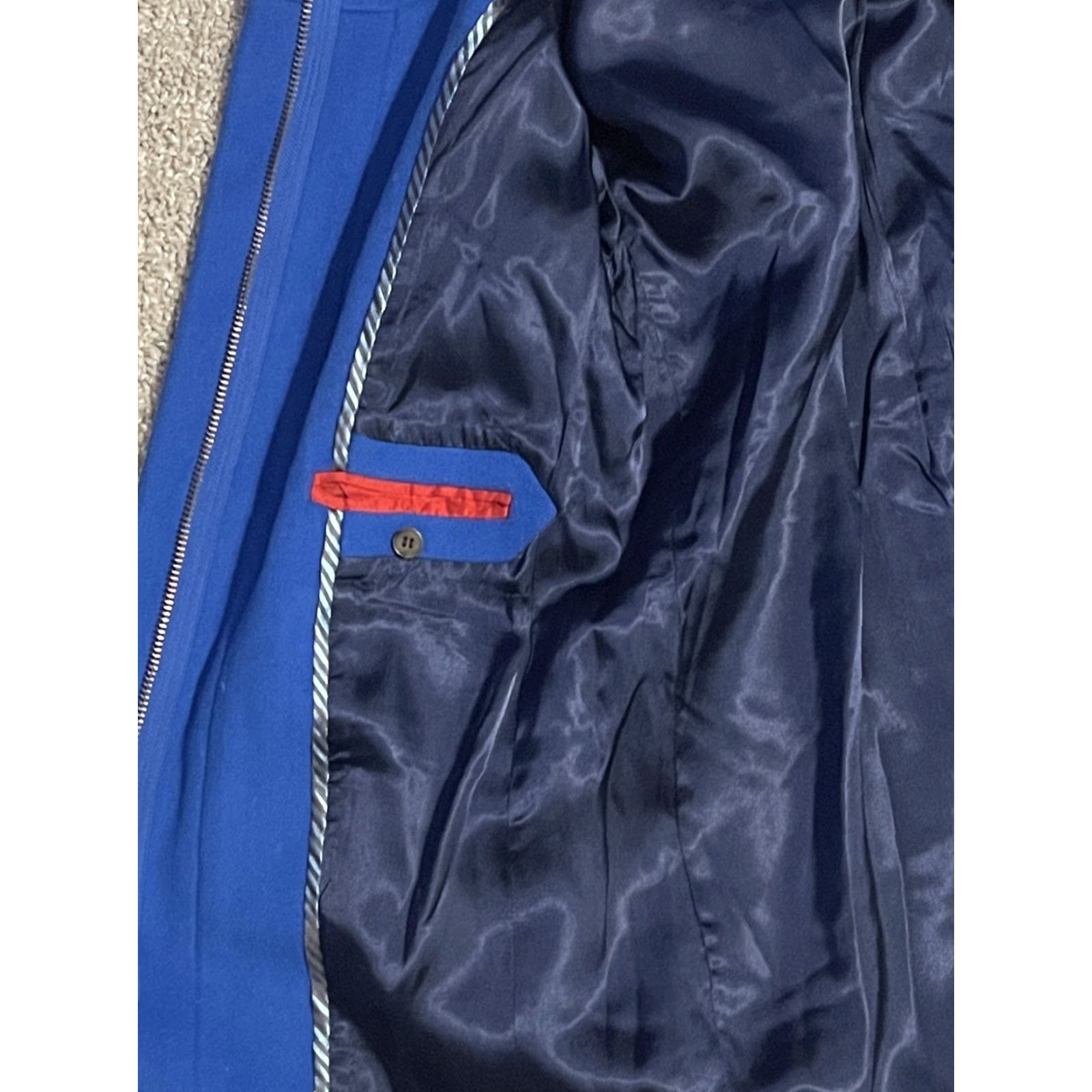 J.Crew J Crew Factory Coat Womens Size 00 Blue City Coat 100% Virgin Wool Size XXS / US 00 / IT 34 - 4 Thumbnail