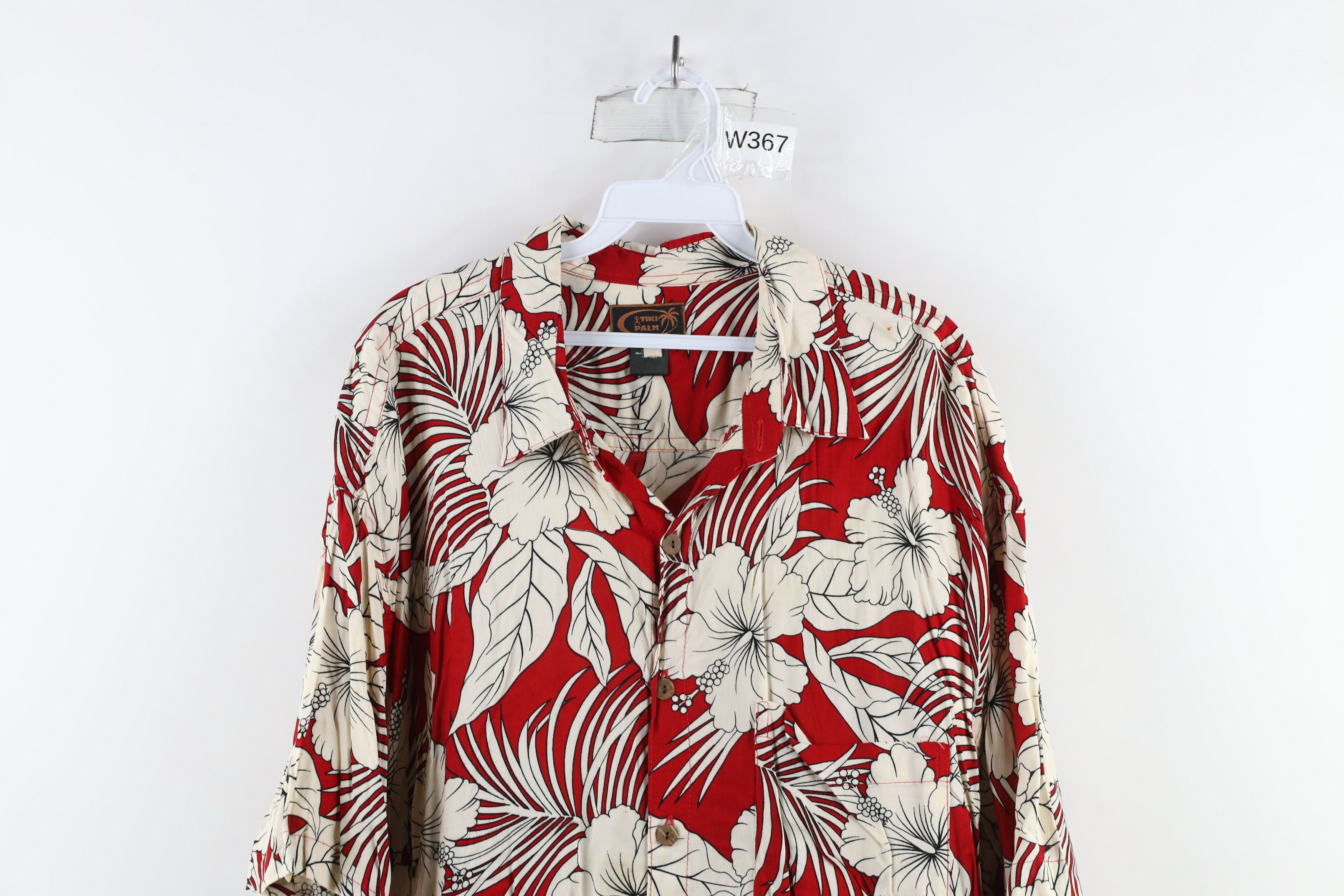 Vintage Vintage 90s Streetwear Flower Rayon Hawaiian Button Shirt Size US XL / EU 56 / 4 - 2 Thumbnail