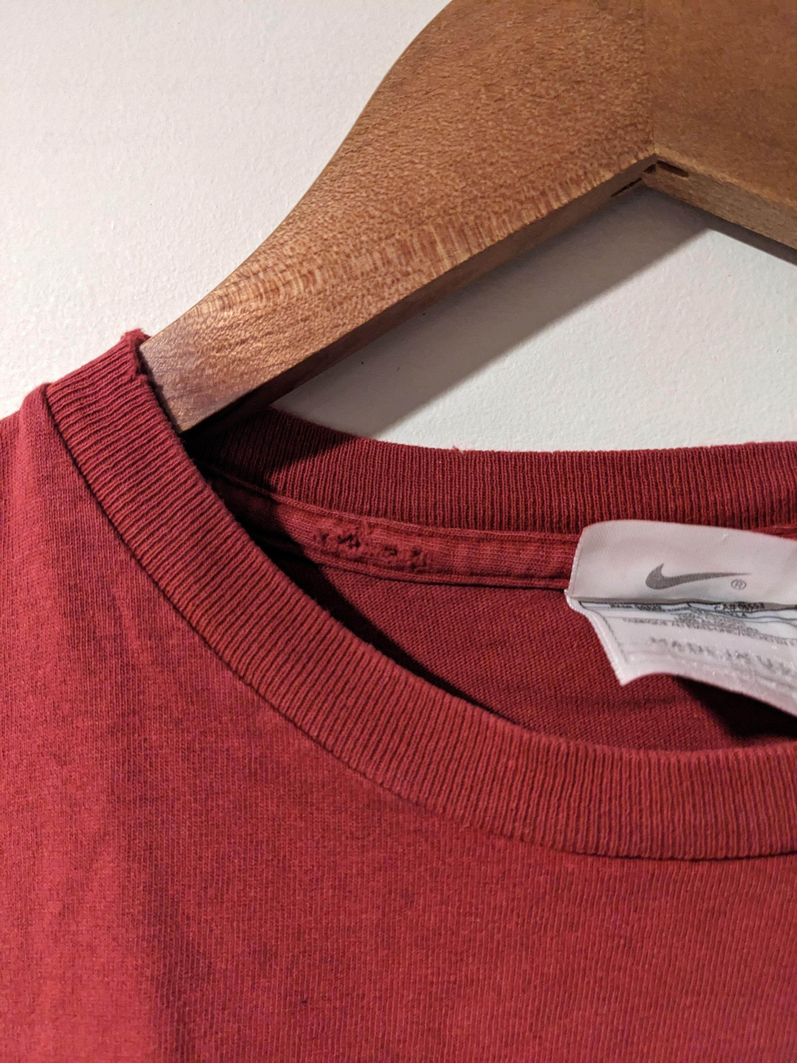 Nike × Vintage Vintage 90s Nike Mini Swoosh Essential YOUTH X-Large T-Shirt Size US XL / EU 56 / 4 - 7 Thumbnail