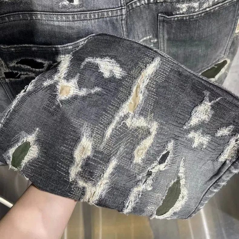 Givenchy Givenchy Boro 2023 Black Gray Jeans . Size US 35 - 6 Thumbnail