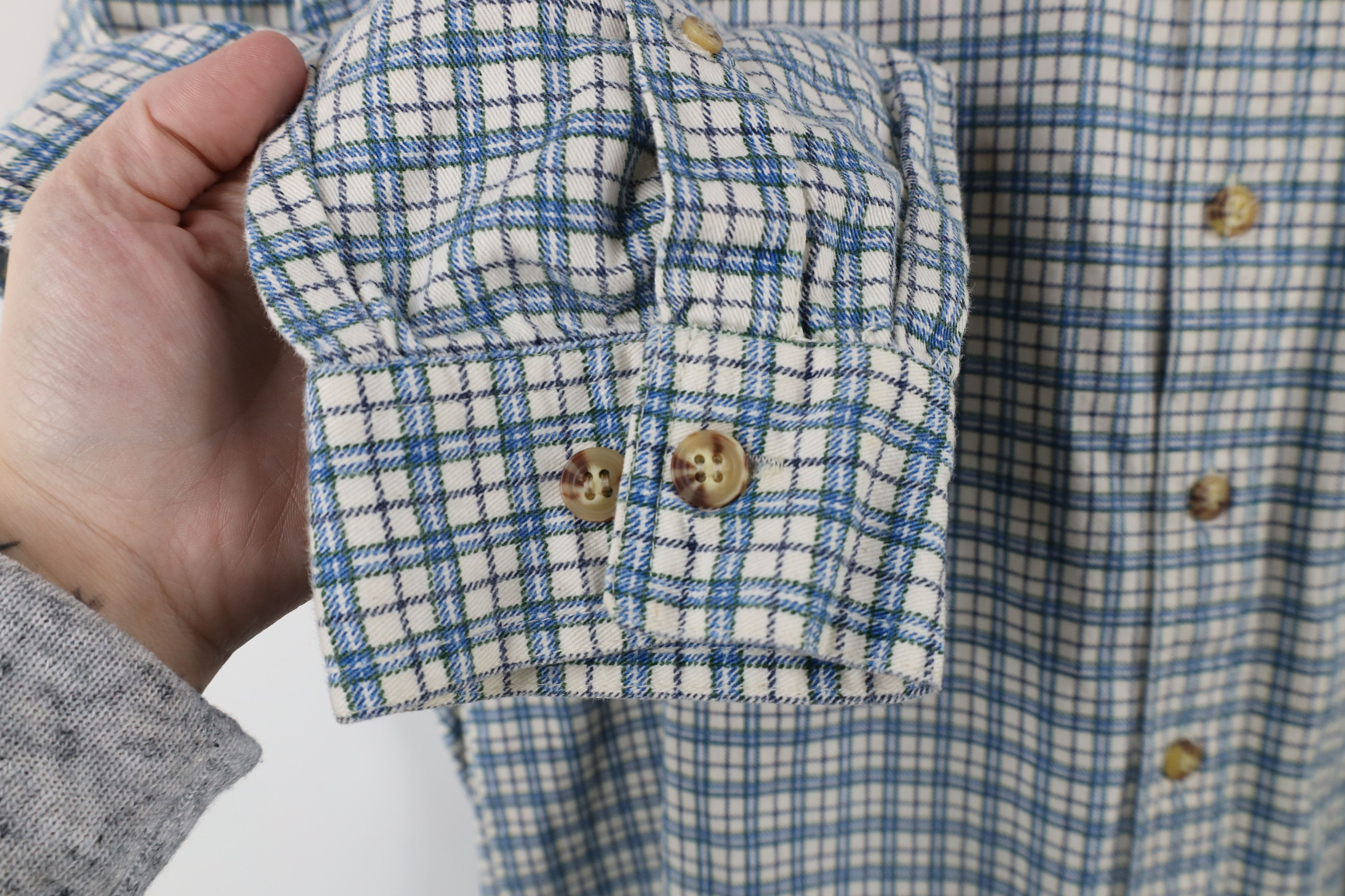 Vintage Vintage 90s Streetwear Heavyweight Collared Button Shirt Size US L / EU 52-54 / 3 - 6 Thumbnail