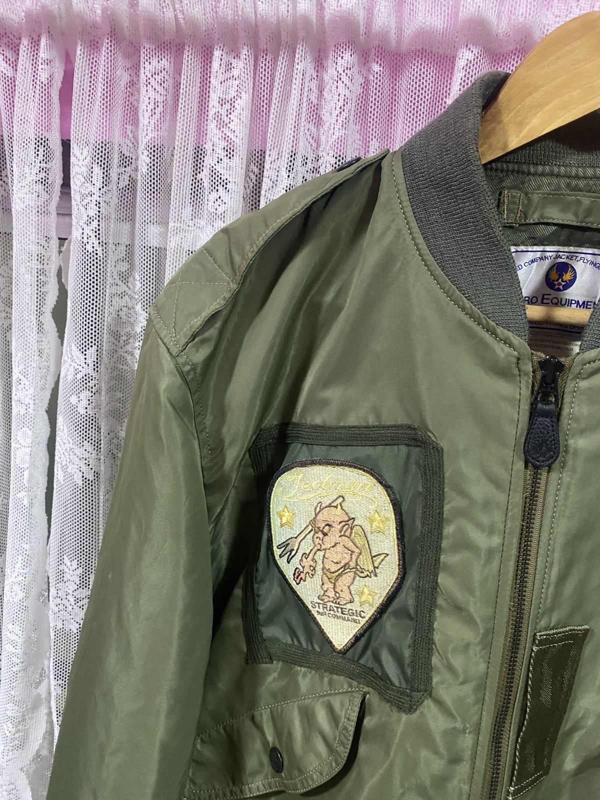 Tedman × Vintage Vintage Ted Company USAF Bomber Jacket Olive Green Size US M / EU 48-50 / 2 - 5 Thumbnail