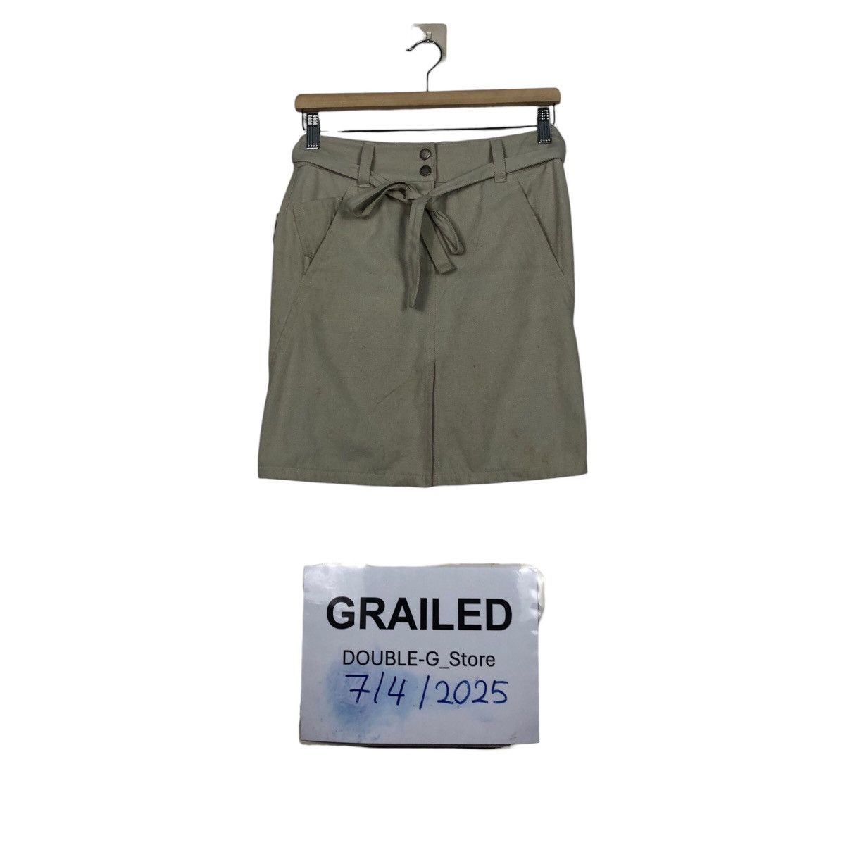 Burberry 📌Vintage Skirt Duck Canvas Burberry London Blue Label Size 36" / US 14 / IT 50 - 1 Thumbnail