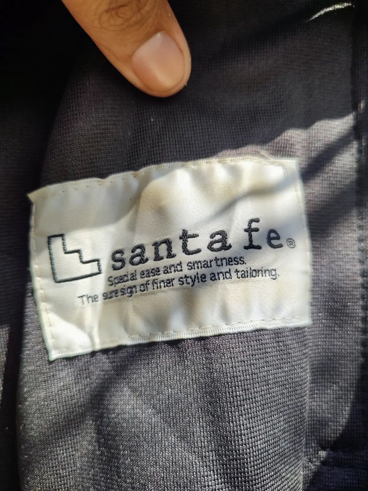 Japanese Brand Vintage 90s Santa Fe Japan Faux Leather Jacket Size US L / EU 52-54 / 3 - 9 Thumbnail