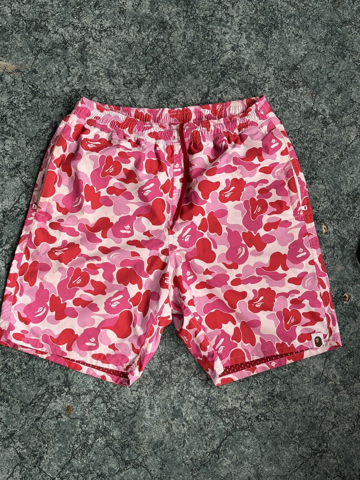 Bape BAPE ABC Camo Beach Shorts Pink Size US 30 / EU 46 - 1 Thumbnail