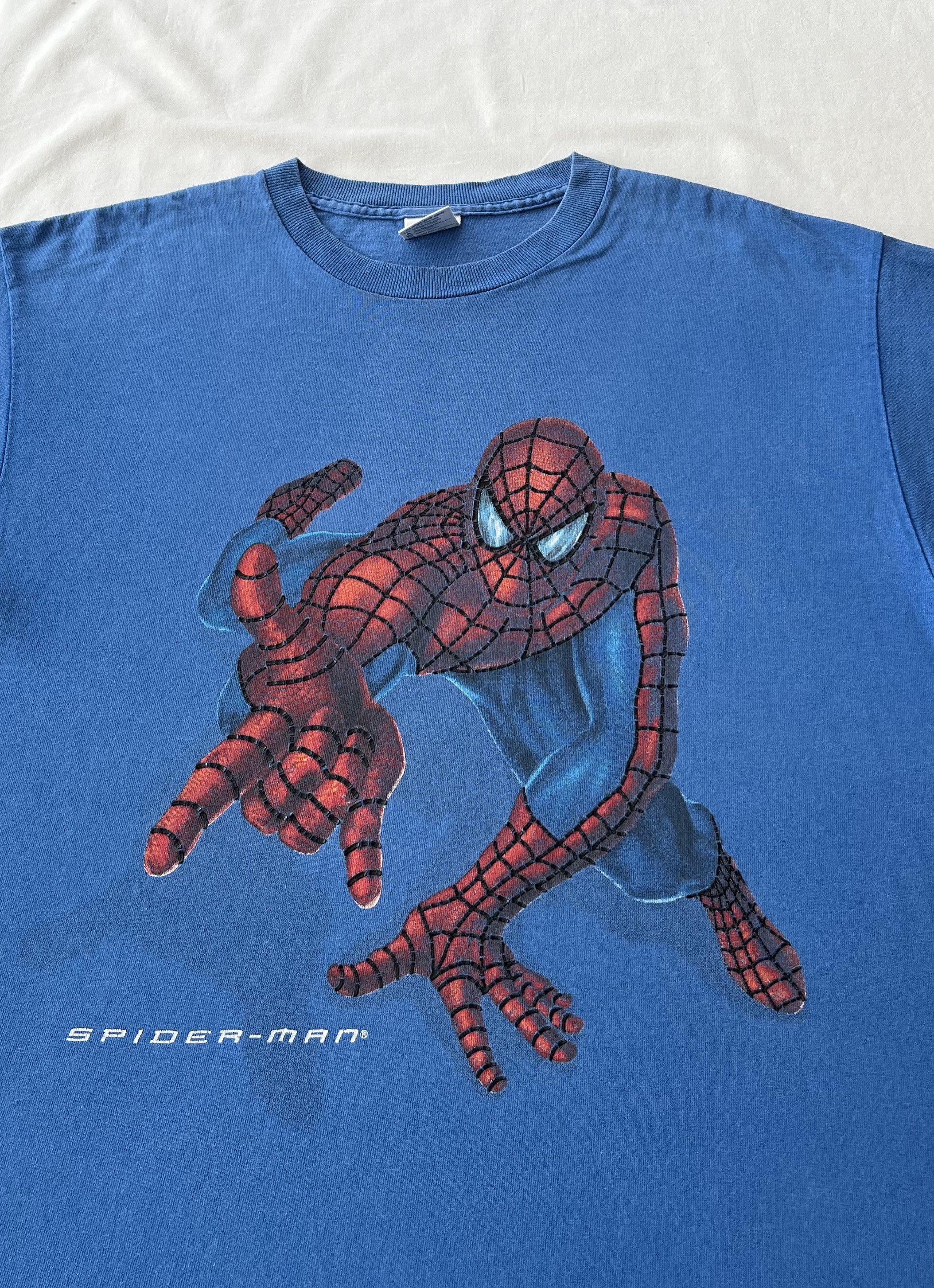 Marvel Comics Vintage 2000s Spider Man Marvel Comics Cartoon Blue T-shirt Size US L / EU 52-54 / 3 - 3 Thumbnail