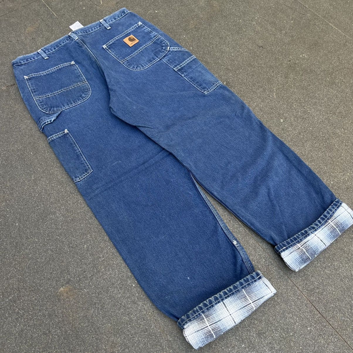 Carhartt × Vintage Vintage Carhartt Flannel Lining Pants B14 DST Size US 36 / EU 52 - 4 Thumbnail