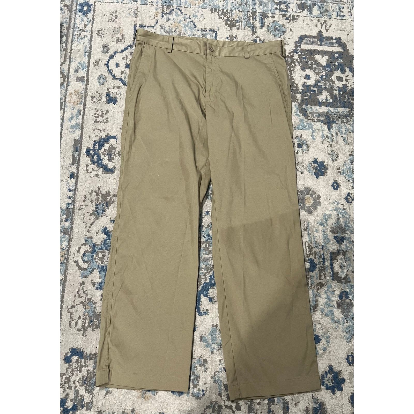 Nike Nike Golf Dri-FIT Pants 36x30 Khaki Flat Front Lightweight Size US 36 / EU 52 - 6 Thumbnail