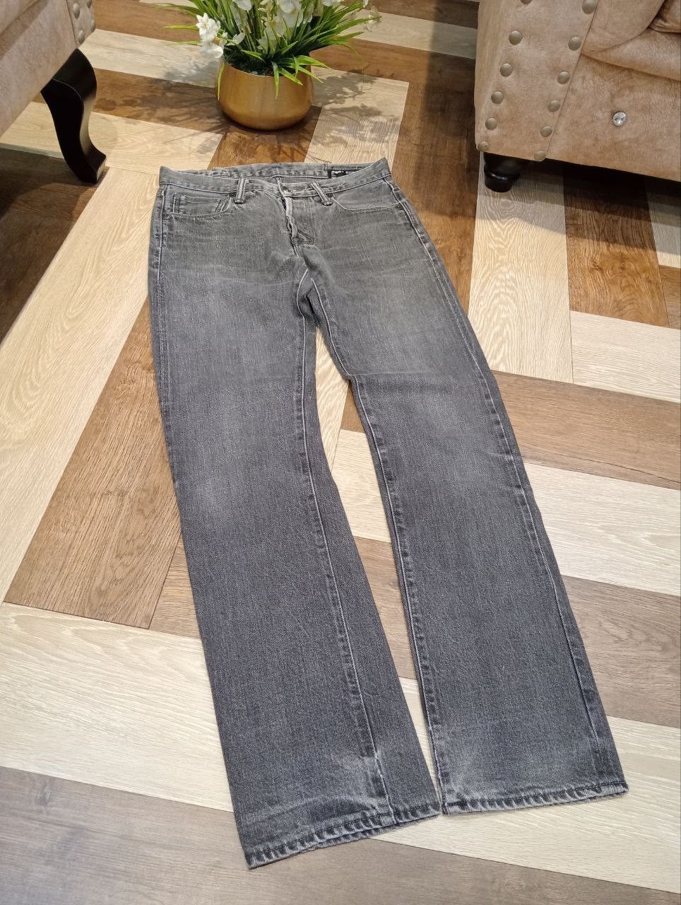 KURO KURO JAPAN GRAPHITE GREY SELVEDGE DENIM PANTS Size US 31 - 3 Thumbnail