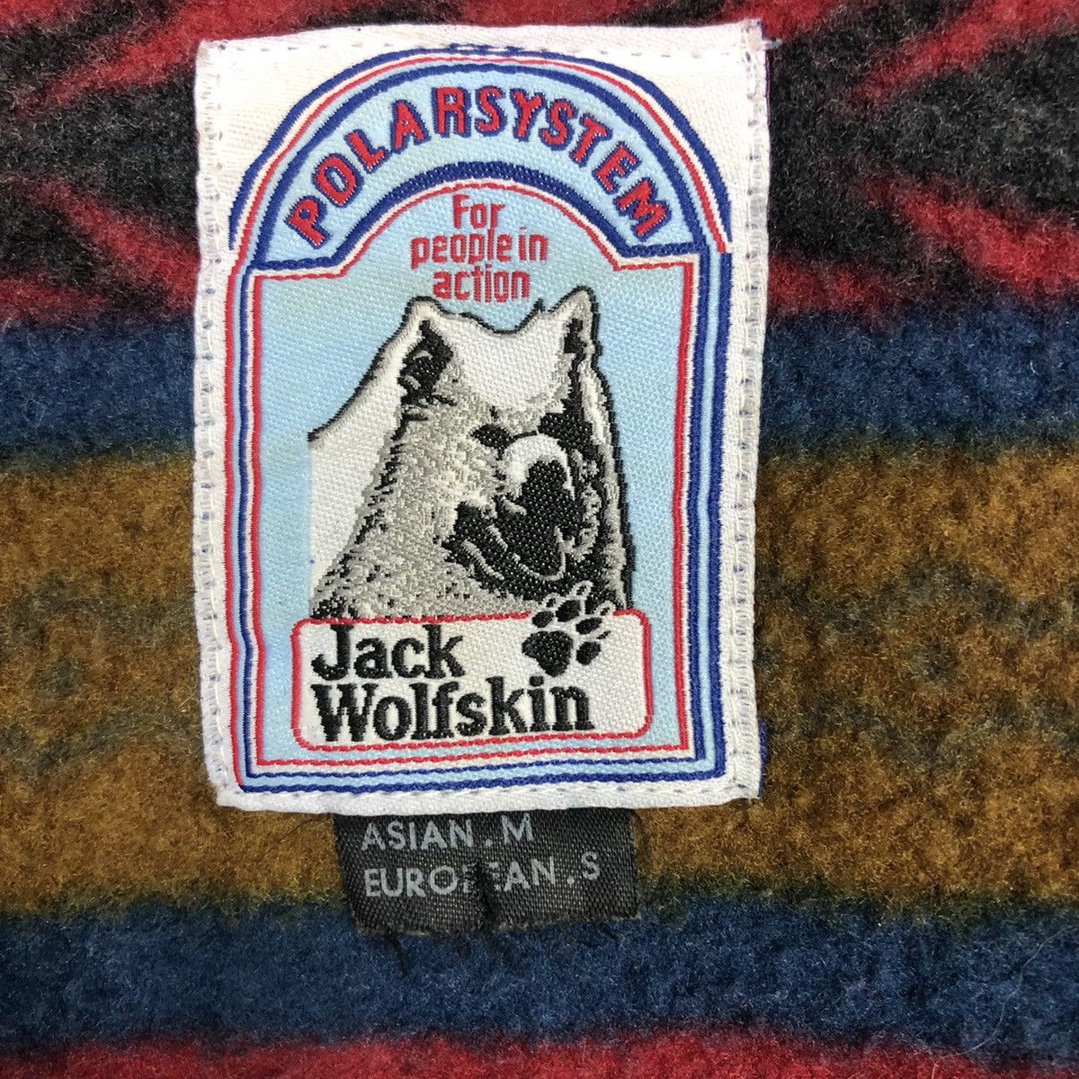 Japanese Brand 📌Vintage Fleece Jacket Jack Wolf Navajo Native Design Size US M / EU 48-50 / 2 - 16 Thumbnail