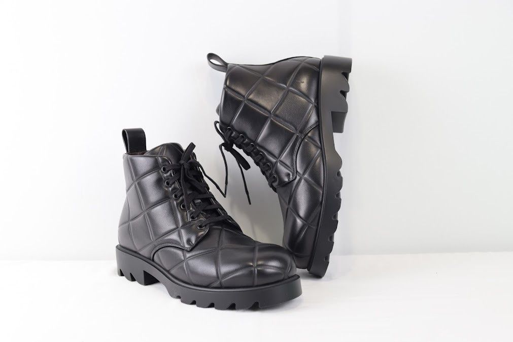 Bottega Veneta o1rshd Q.1 Quilted Strut Boots in Black Size US 10 / EU 43 - 10 Thumbnail