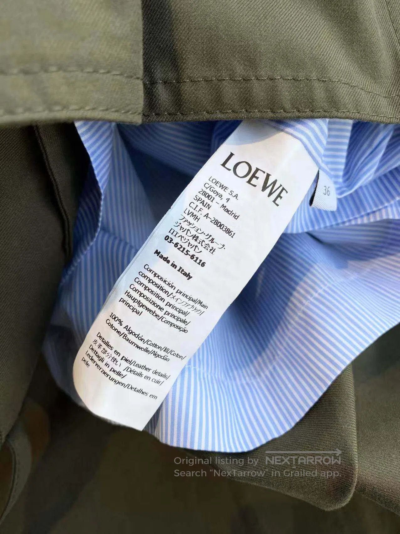 Loewe Loewe Leather brand logo hooded trench coat| Size XS / US 0-2 / IT 36-38 - 5 Thumbnail