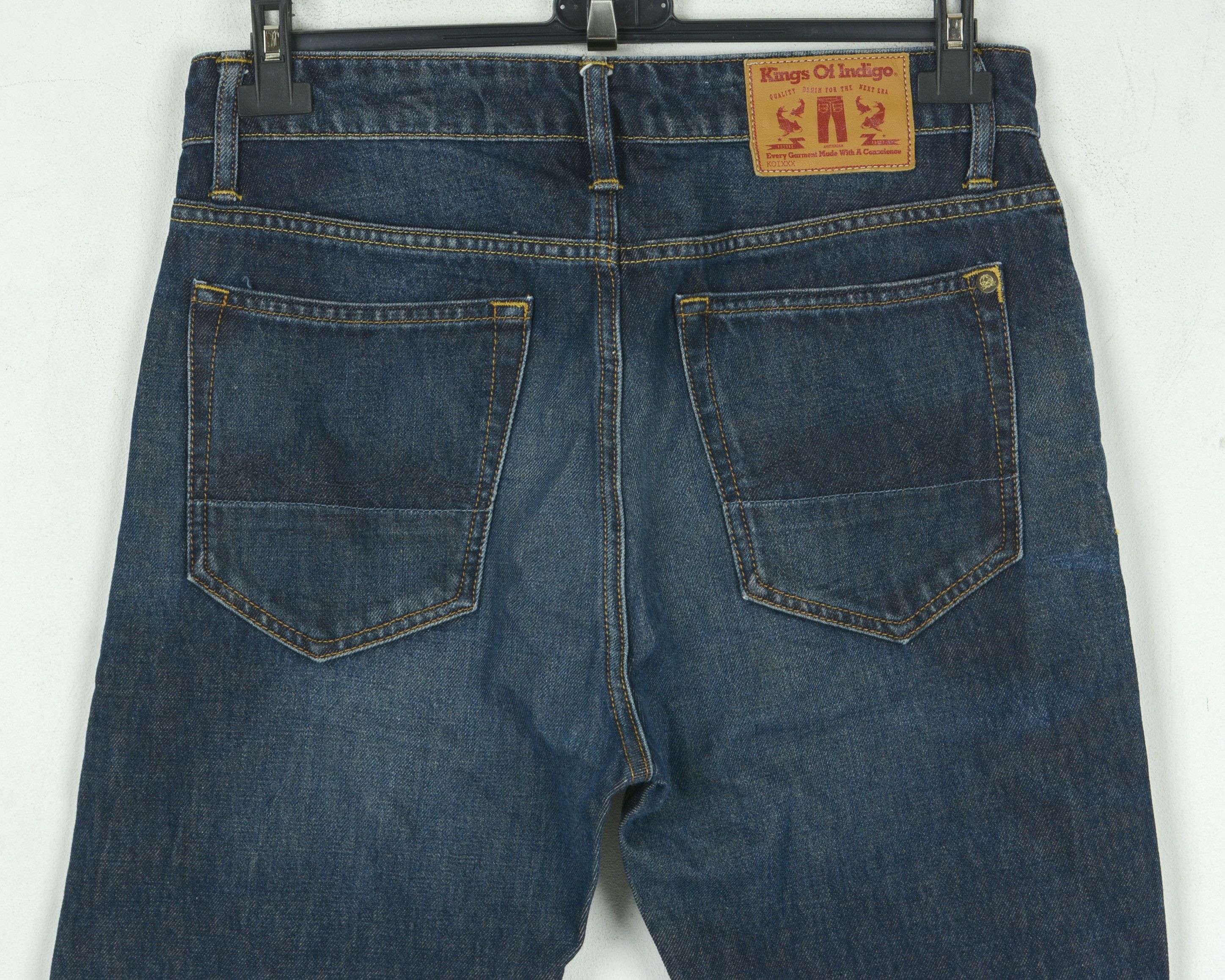 Kings Of Indigo KINGS OF INDIGO Boris W31 L34 Jeans Denim Dark Wash Pants Size US 31 - 3 Thumbnail