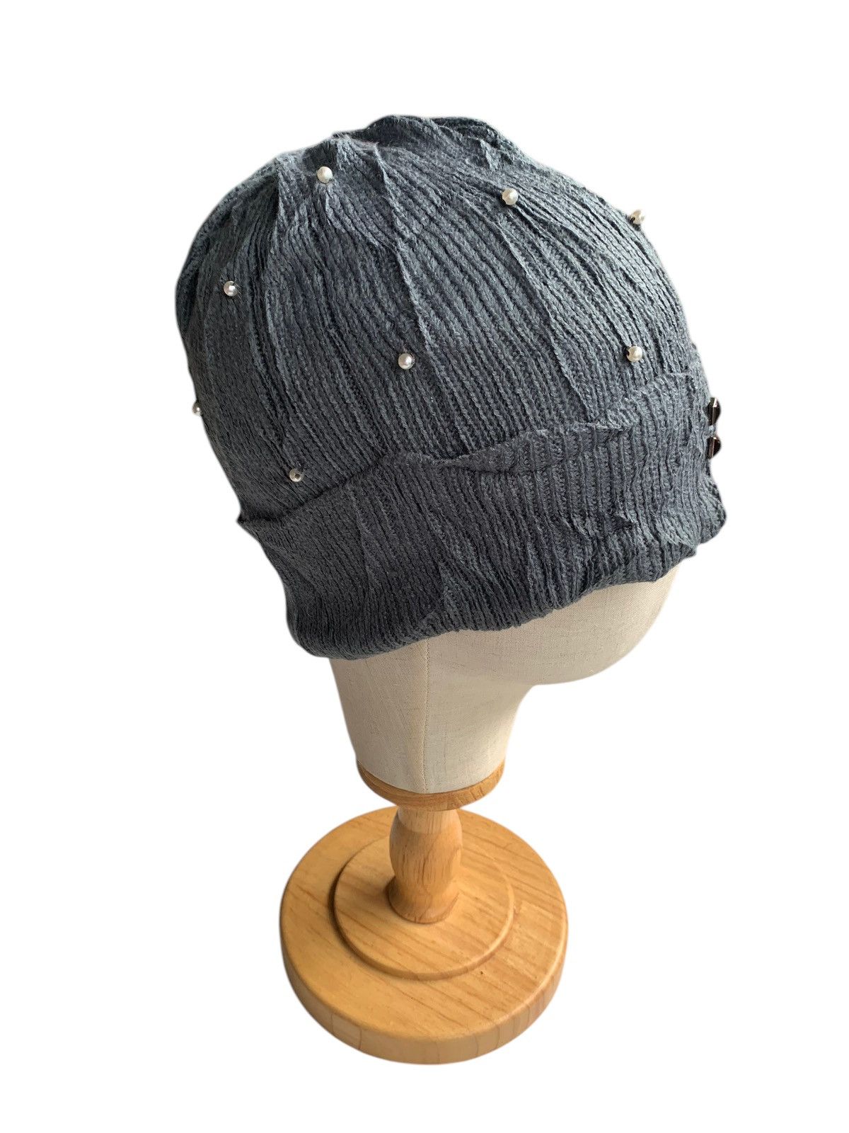 14th Addiction × Japanese Brand Knitted Niko and Japanese PunkWinter Session Beanie hats☠️🎌 Size ONE SIZE - 2 Thumbnail