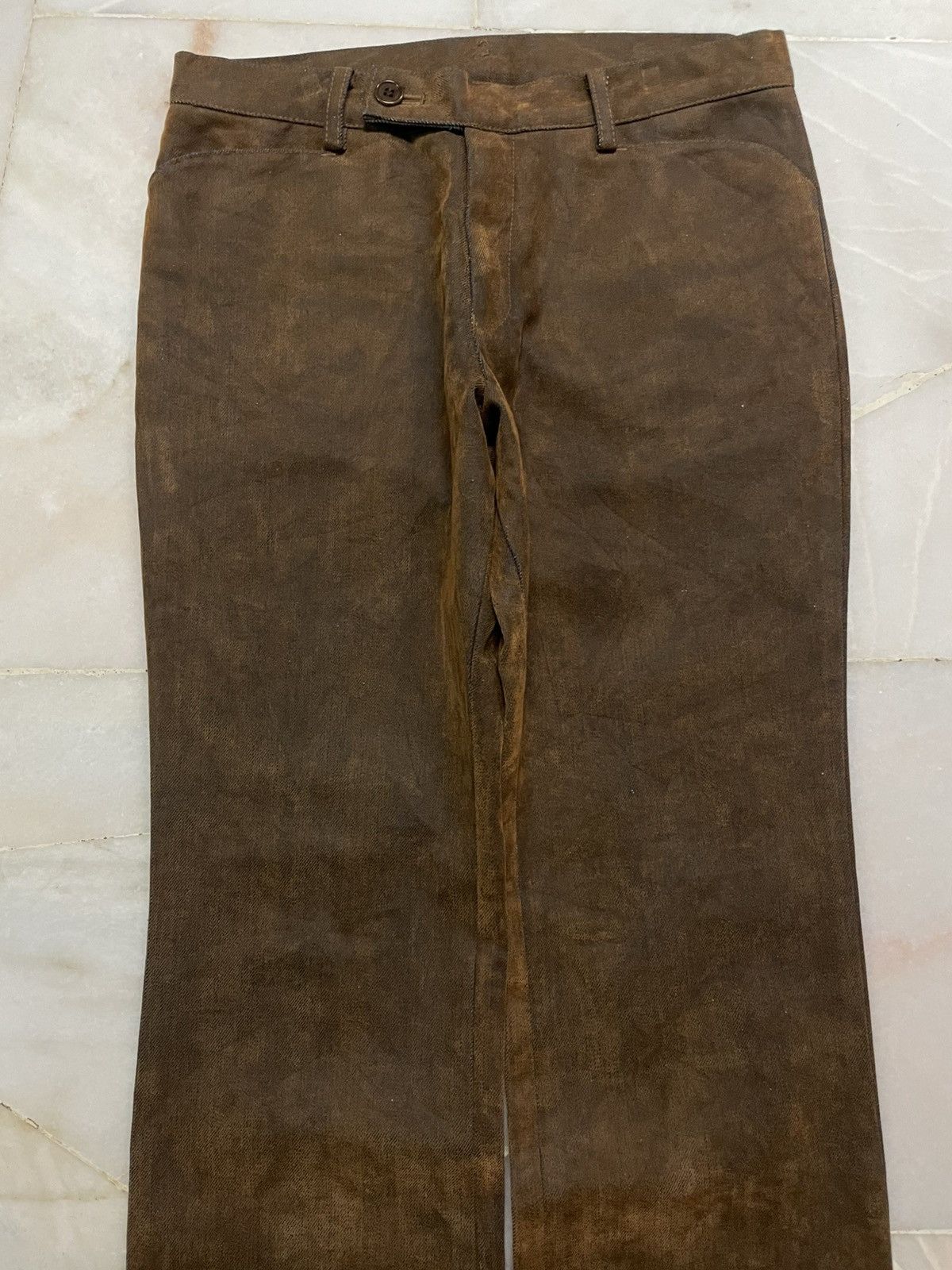 Vintage Flare💥90s Adam Et Rope Workwear Vintage Fades Rare Pants Size US 29 - 3 Thumbnail