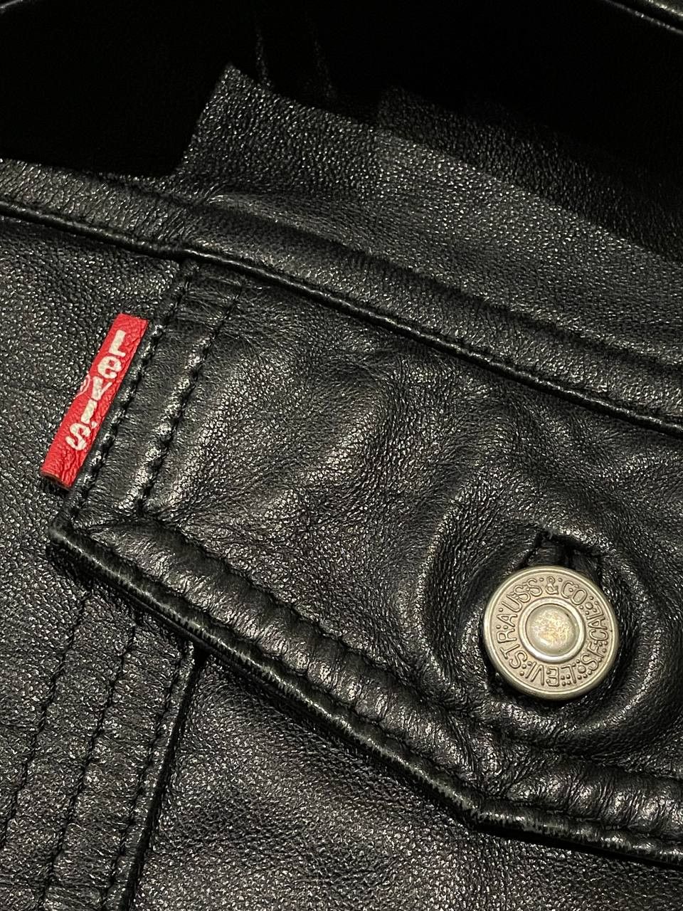 Levi's Vintage Clothing × Vintage Vintage Levi’s Natural Leather Jacket Size S / US 4 / IT 40 - 5 Thumbnail