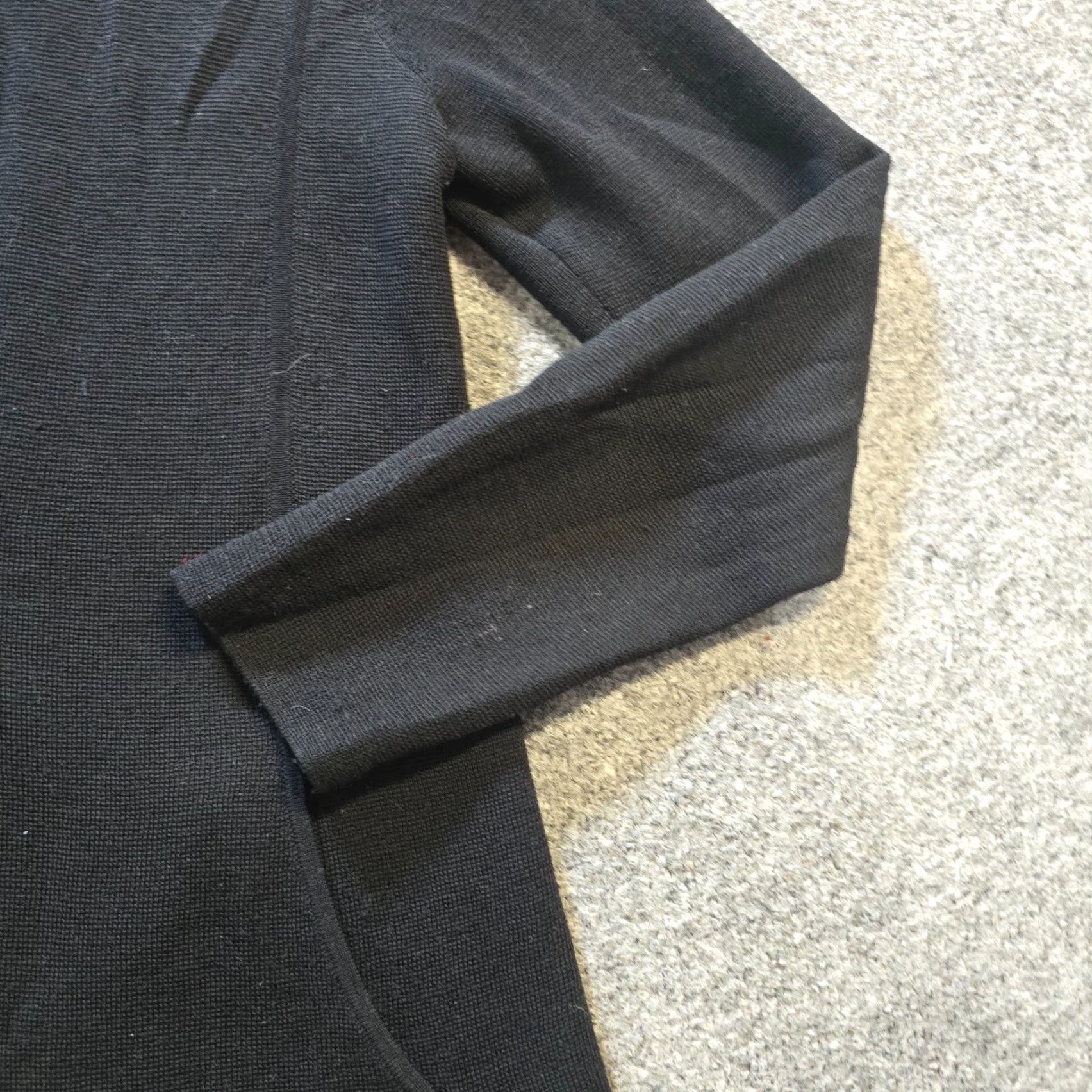 Eileen Fisher Eileen Fisher Cardigan Womens Small Black Merino Wool Knit Button V-Neck Long Sleeve Casual Career Capsule Size S / US 4 / IT 40 - 4 Thumbnail