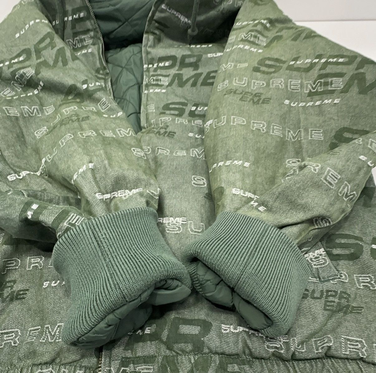 Supreme Supreme FW19 Reversible Dimensions Logo Denim Work Jacket Size US L / EU 52-54 / 3 - 8 Thumbnail