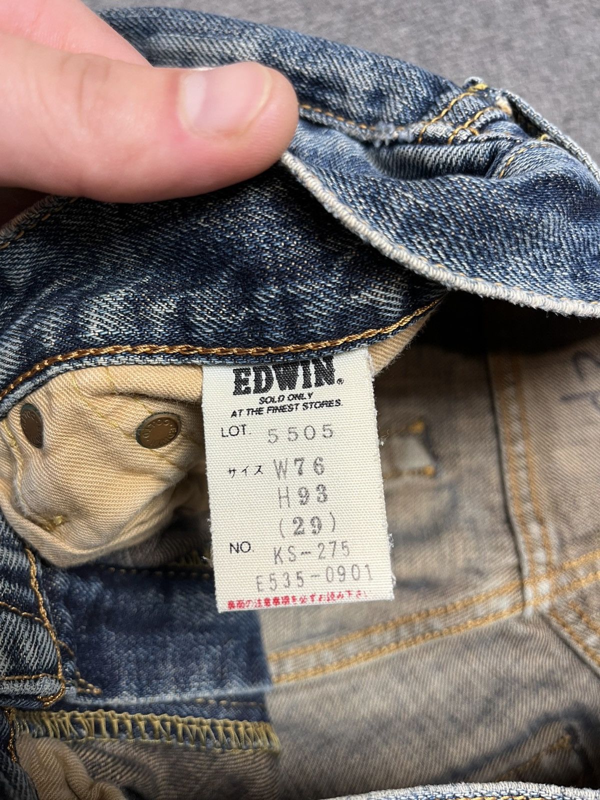 Edwin × Japanese Brand × Vintage Vintage very rare Edwin jeans Size US 29 - 7 Thumbnail