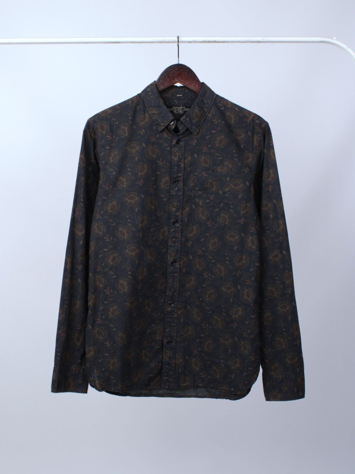 Allsaints × Designer ALLSAINTS Ashbury Long Sleeve Floral Button Down Shirt Size US XS / EU 42 / 0 - 2 Thumbnail
