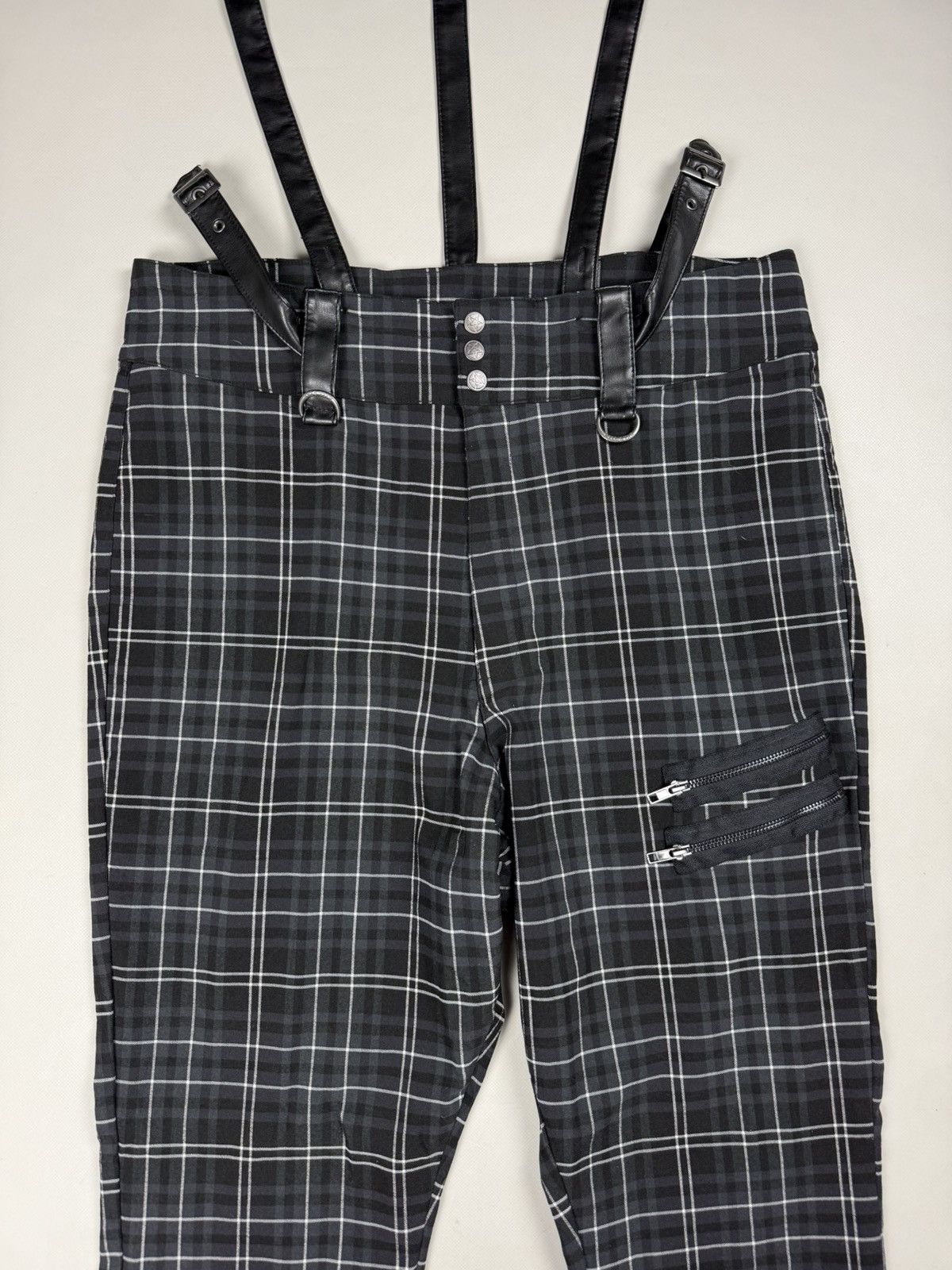 Killstar Killstar Ladies Gothic Plaid Pants Overall Size 4XL Size 36" / US 14 / IT 50 - 9 Thumbnail