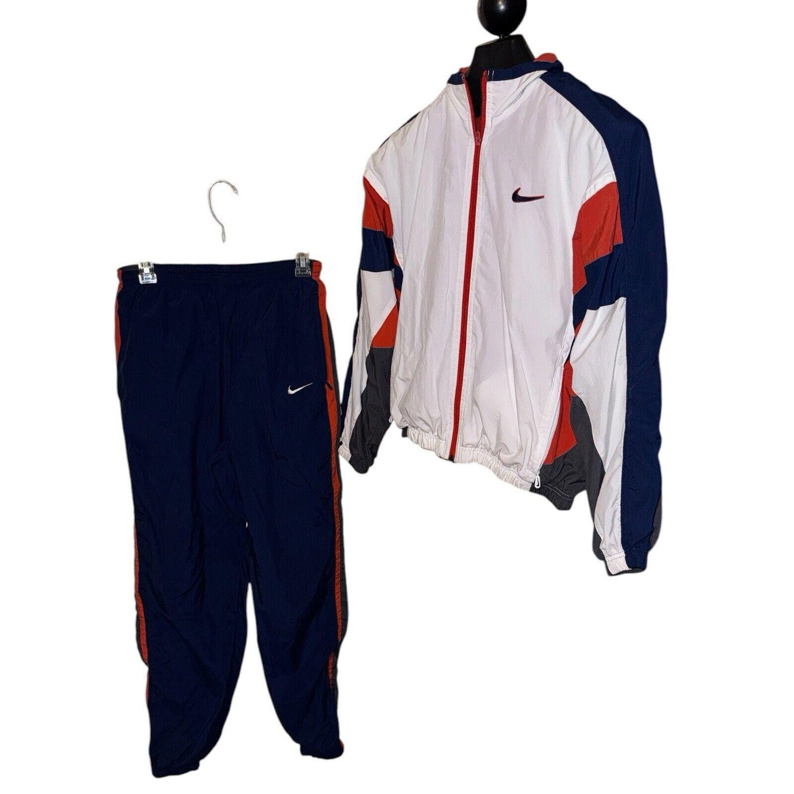 Nike Nike Vintage Tracksuit Big Logo Red White Blue & Gray M Size US 32 / EU 48 - 5 Thumbnail