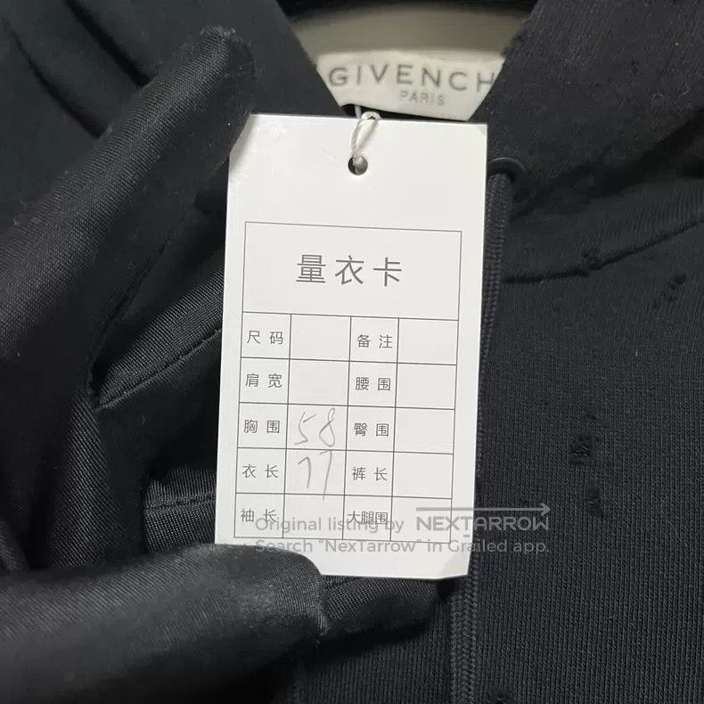 Givenchy Givenchy Metallic hole vintage oversized hooded sweatshirt Size US M / EU 48-50 / 2 - 6 Thumbnail