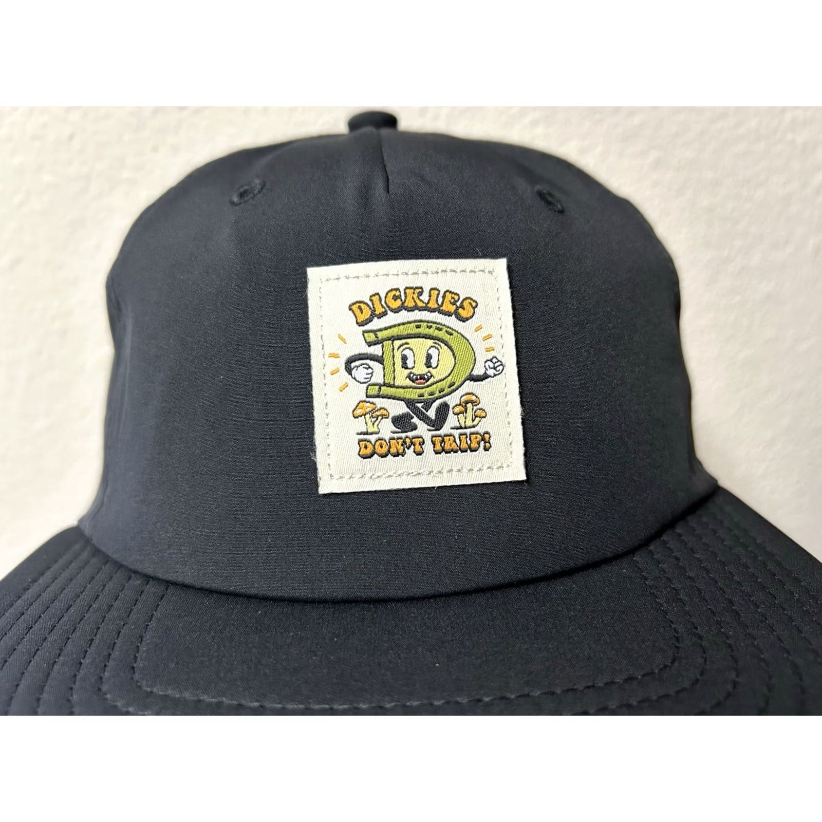 Dickies Dickies Hat Strapback Green Don't Trip Mushroom Logo Patch Skate Skateboard Men Size ONE SIZE - 2 Thumbnail