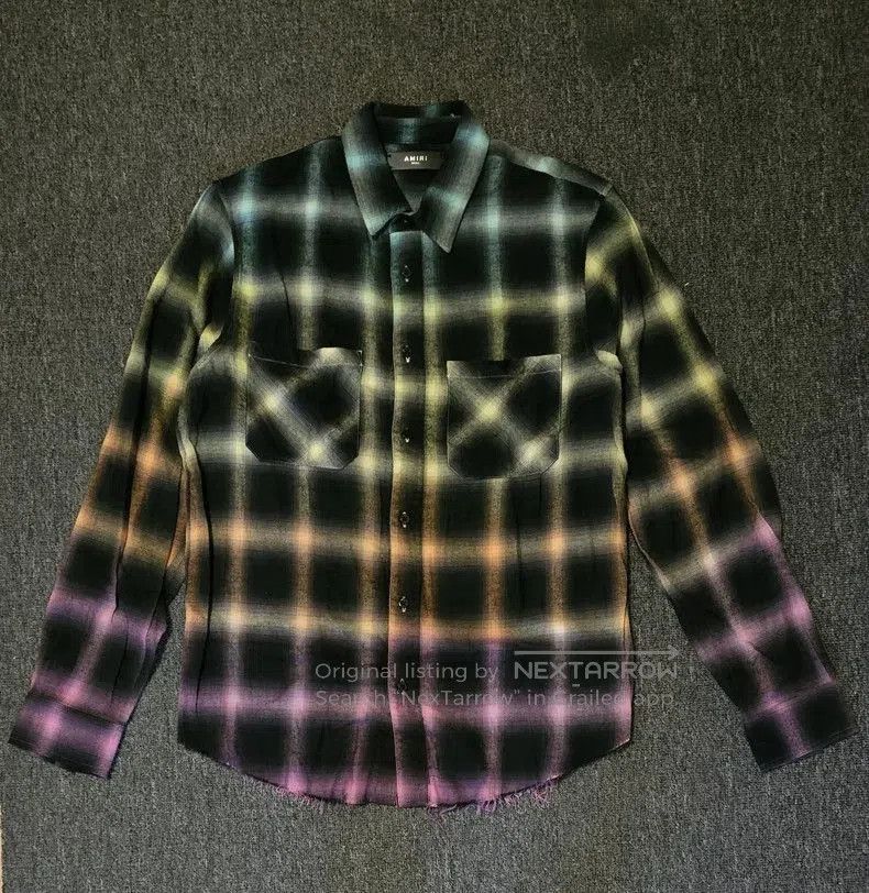 Other Amiri Ombre Plaid Flannel Oversize Shirt. Size US S / EU 44-46 / 1 - 1 Thumbnail
