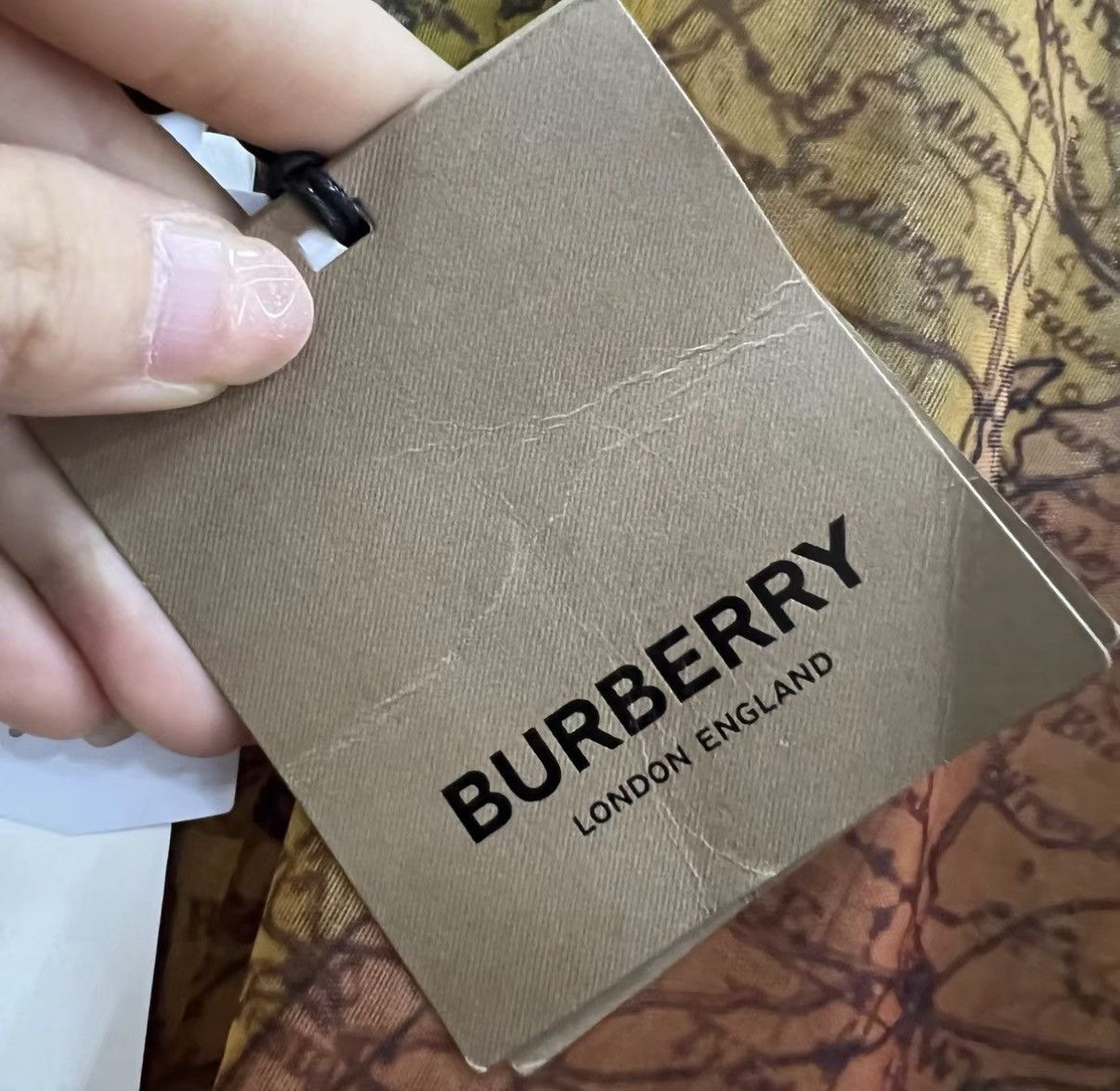 Burberry Burberry All-over Map Print Short Sleeve J41 Size US S / EU 44-46 / 1 - 5 Thumbnail