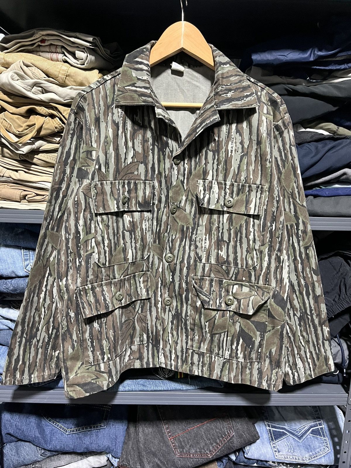 Realtree × Vintage Vintage 90s Camo Button Down Multi-Pocket Utility Essential Size US M / EU 48-50 / 2 - 3 Thumbnail