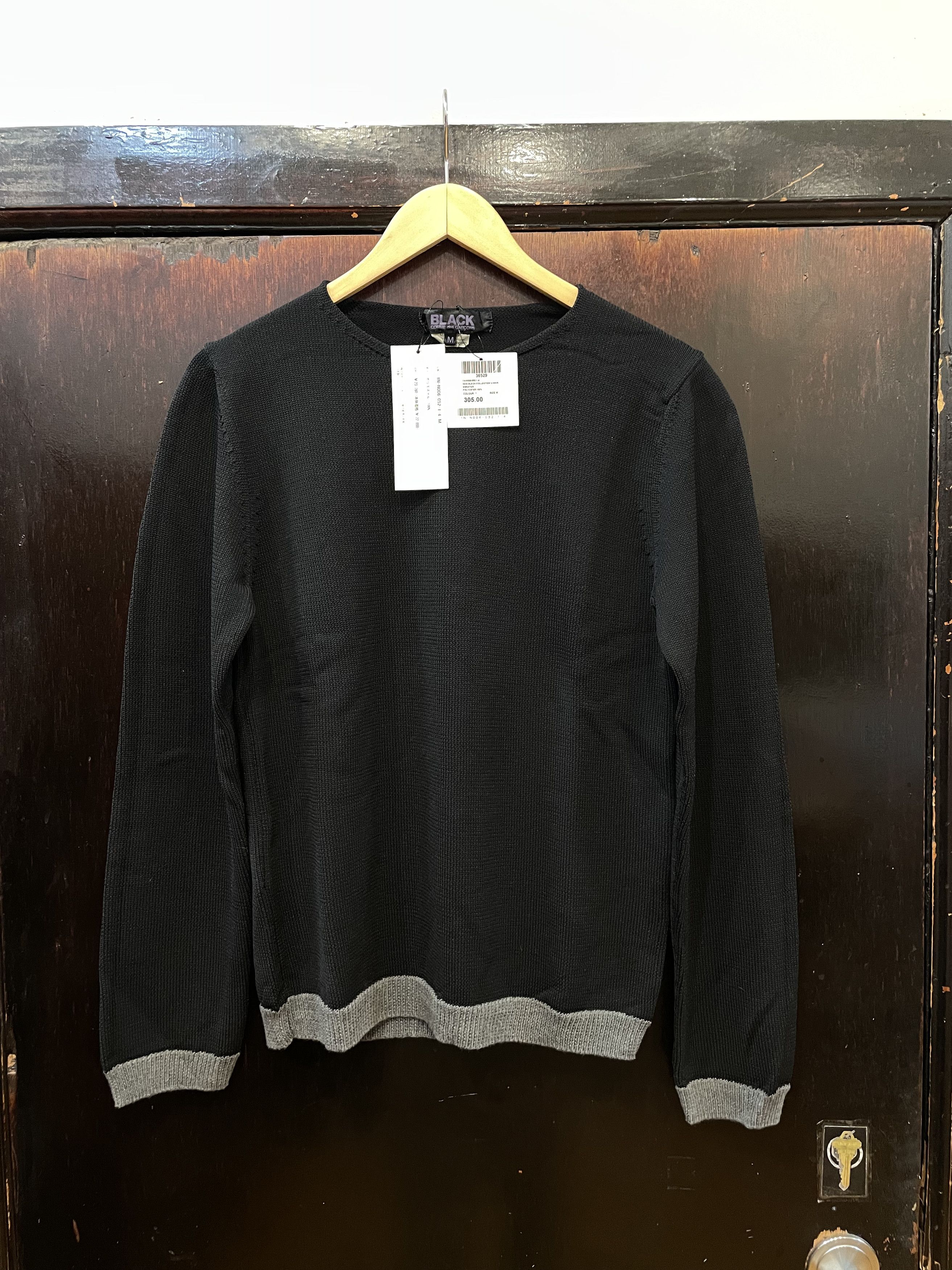 image of Comme Des Garcons x Comme Des Garcons Black Black Sweater Ad2014, Men's (Size Medium)
