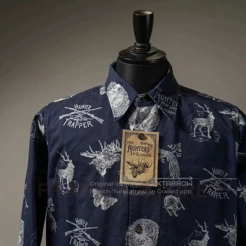 Hunter Glad Hand Hunters L/S Print Shirt. Size US M / EU 48-50 / 2 - 5 Thumbnail