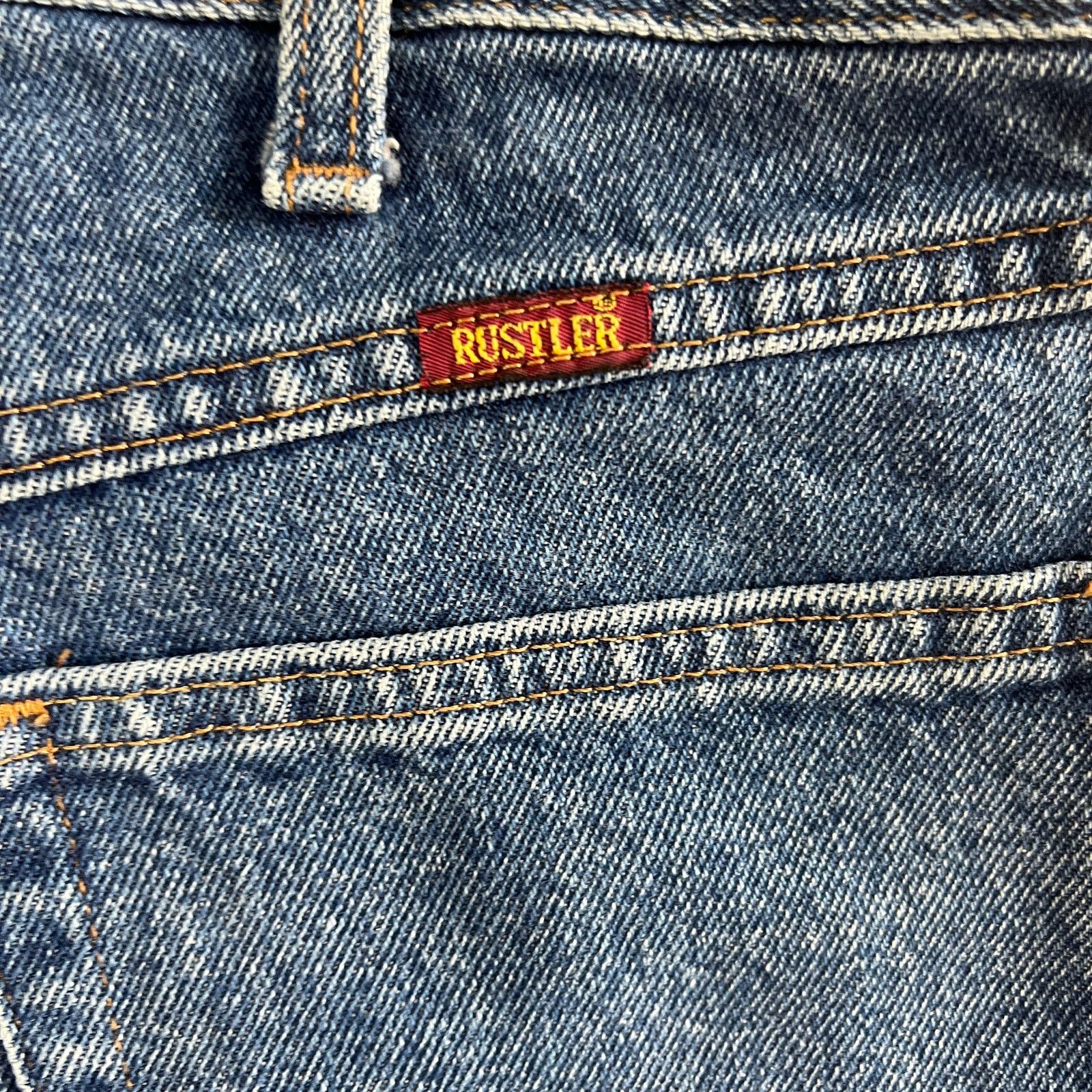 Rustler Rustler Classic Straight Leg Jeans Blue Denim Men 36x32 Size US 36 / EU 52 - 10 Thumbnail