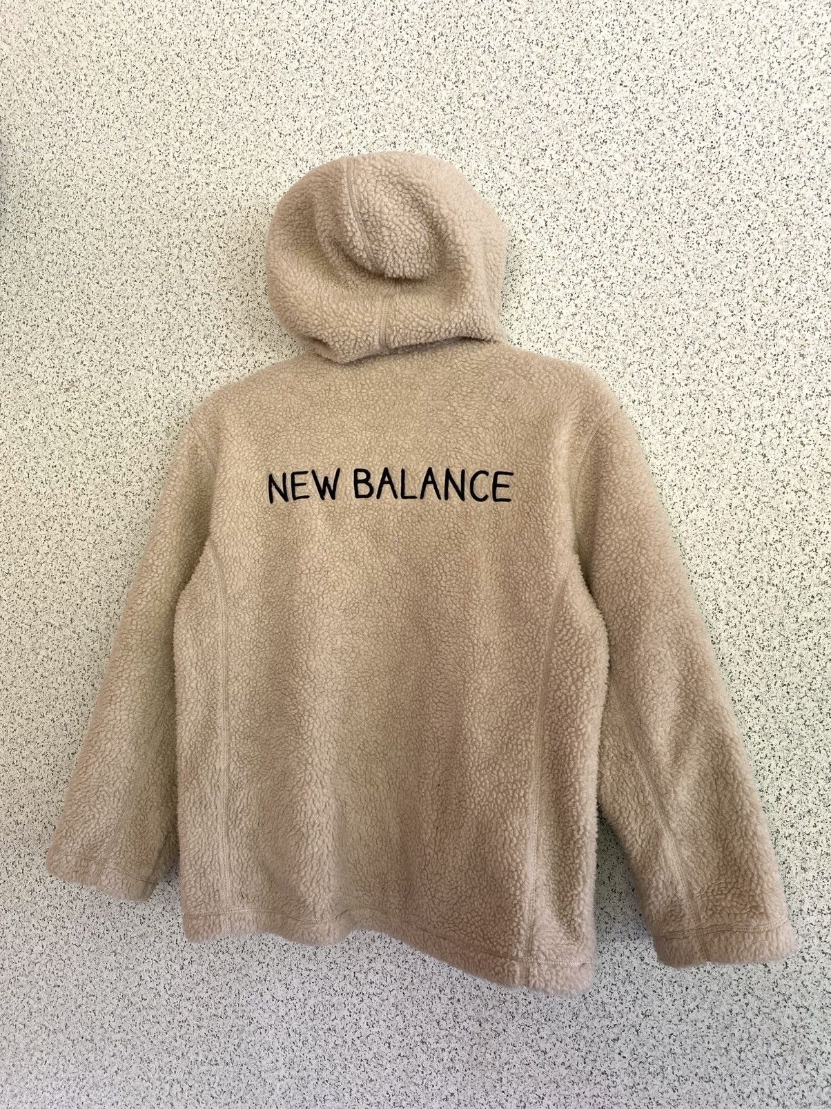 New Balance New Balance Sherpa Hoodie – Cream/ Beige Statement Back Logo Size S / US 4 / IT 40 - 3 Thumbnail